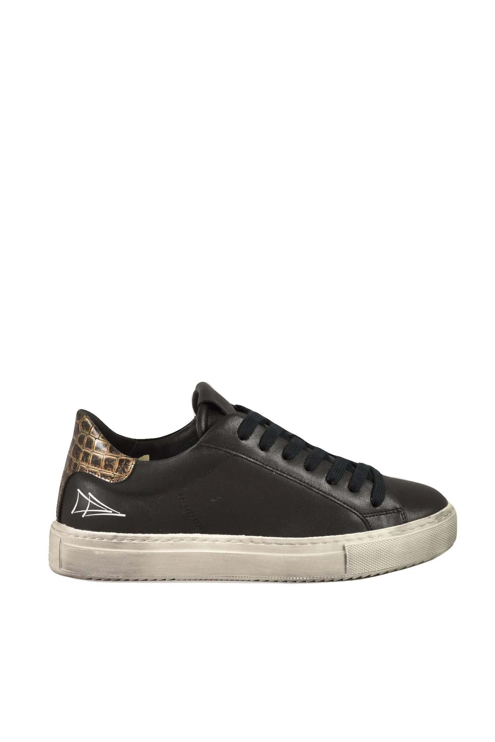 Sneakers in Pelle Nera