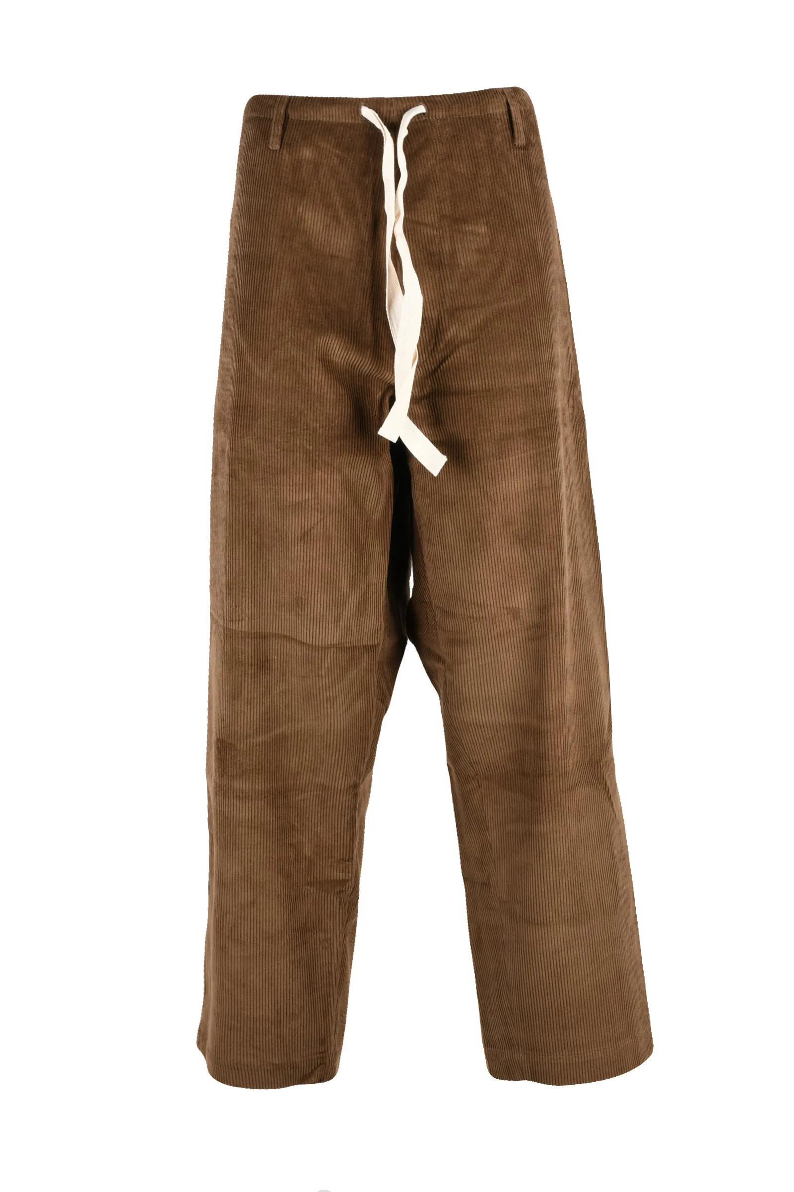 Pantalone Baggy Velluto Marrone
