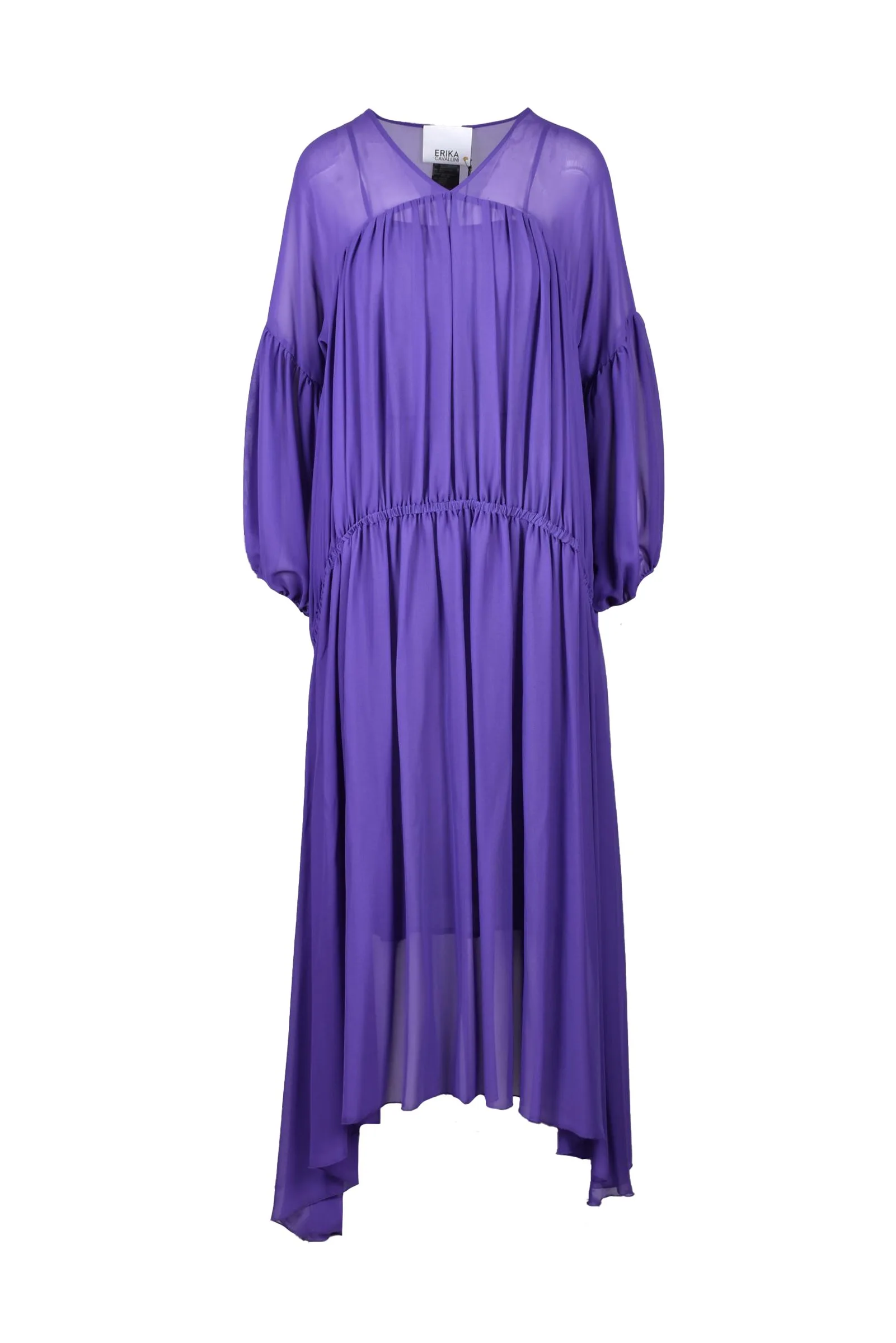 Abito Lungo in Chiffon Viola