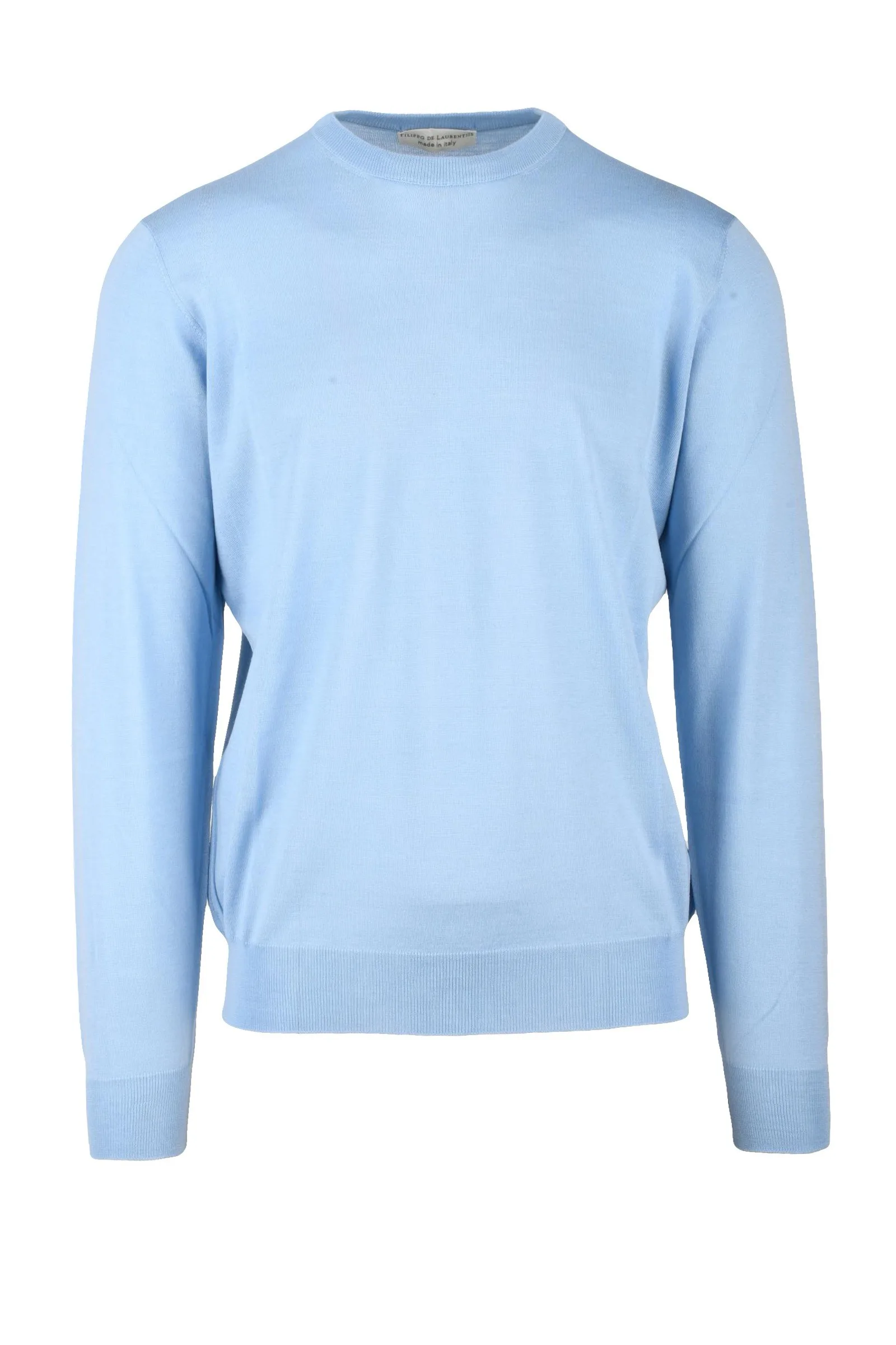 Maglia Pullover Girocollo Azzurro