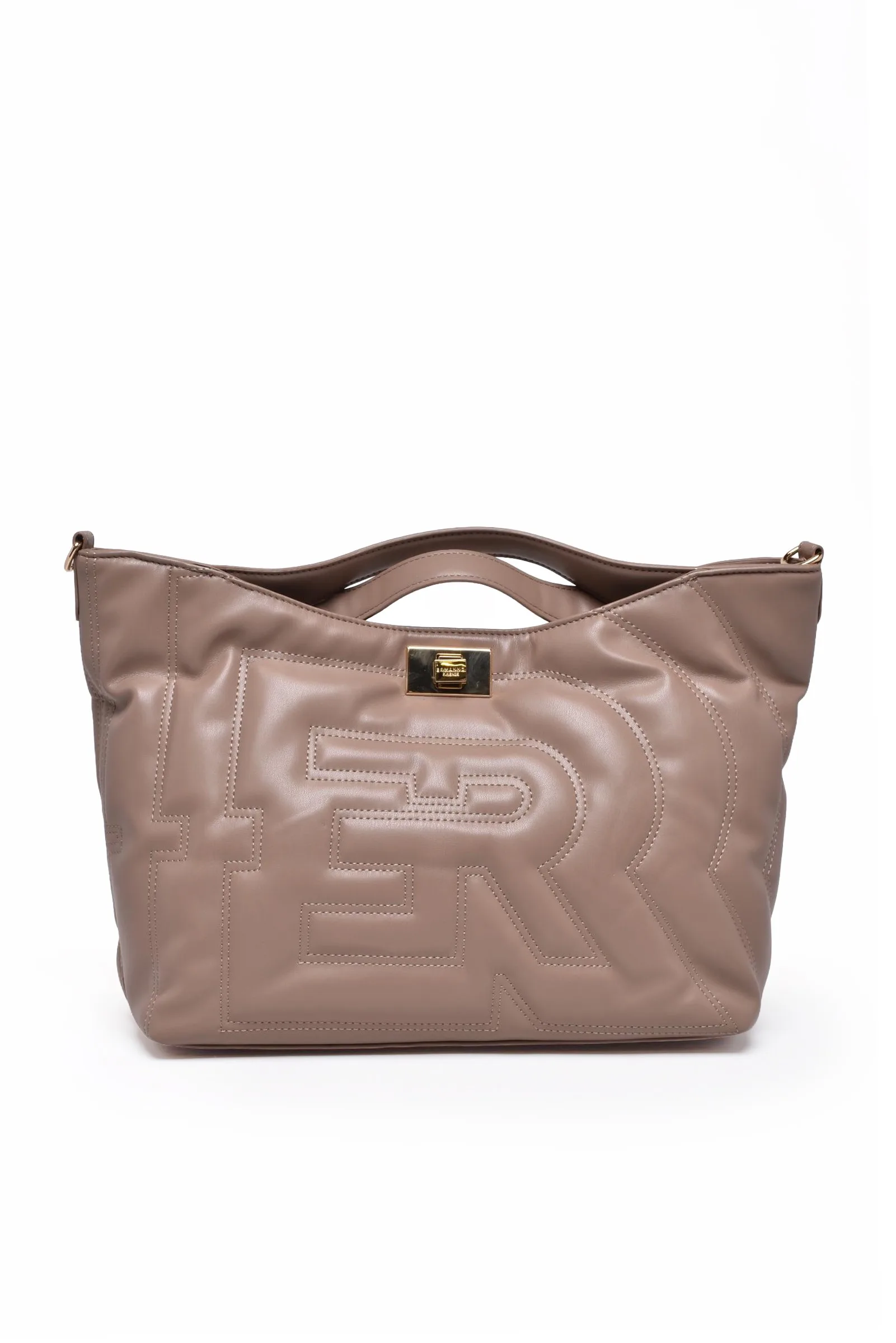 Beige Handtasche