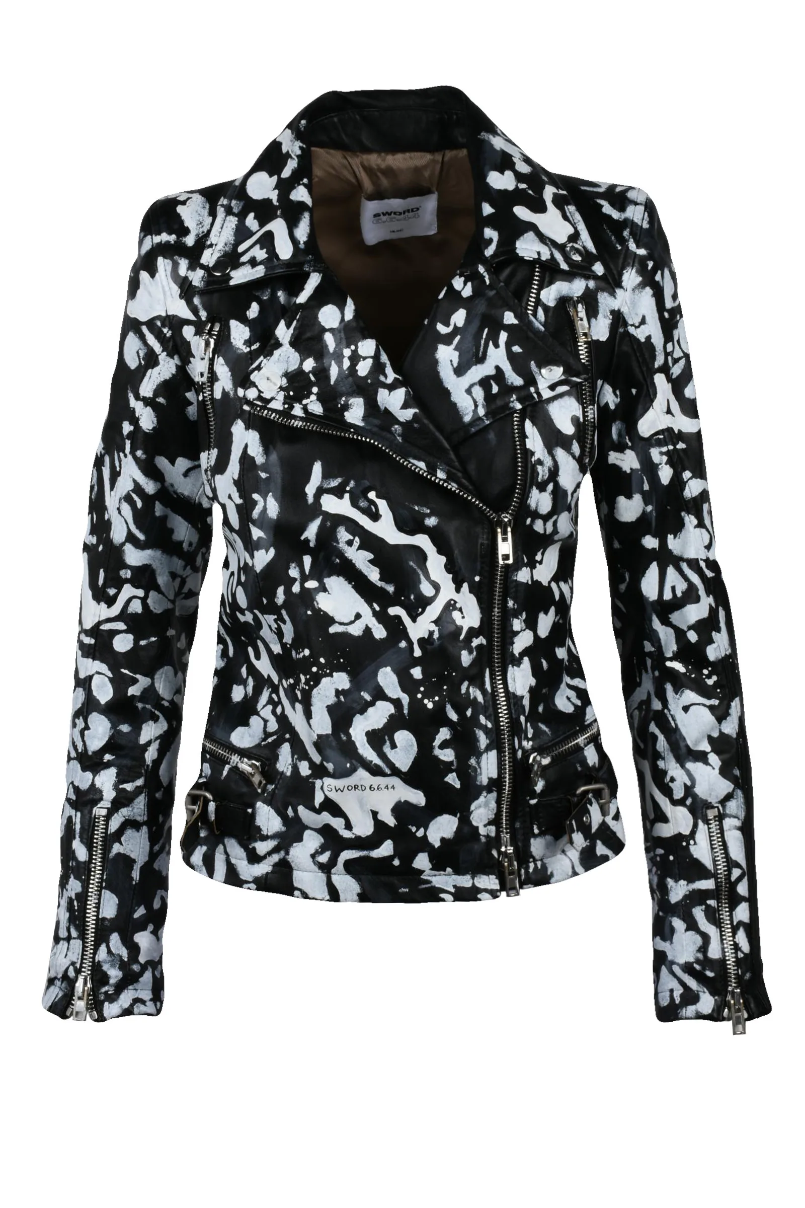 Giacca Chiodo in Pelle Nero