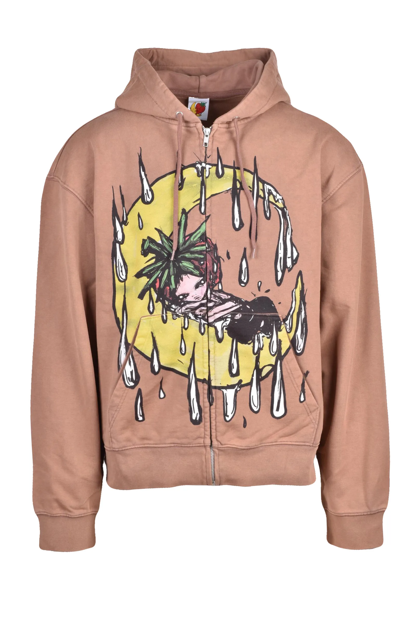 Felpa con Cappuccio Beige