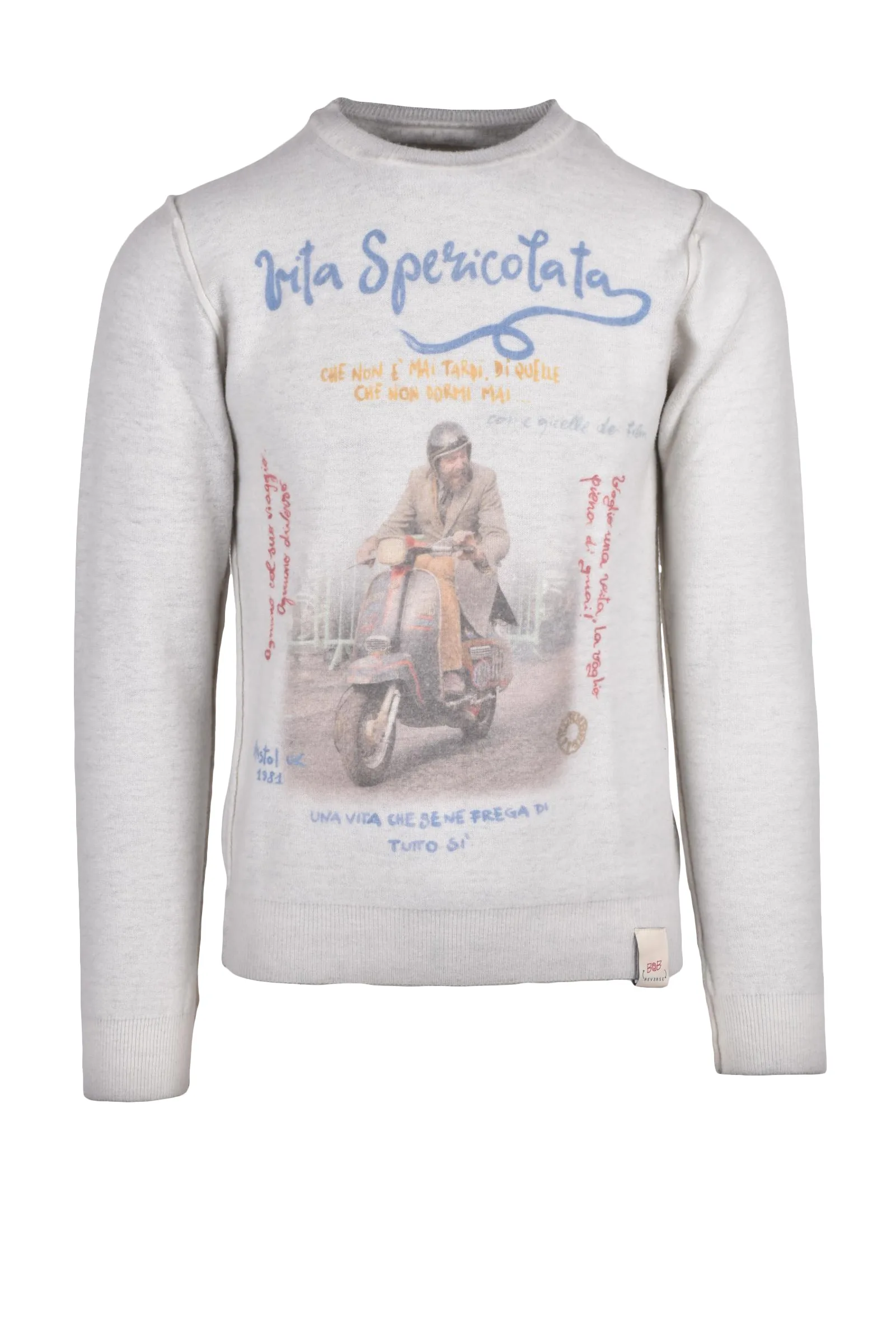 Pullover Girocollo Grigio