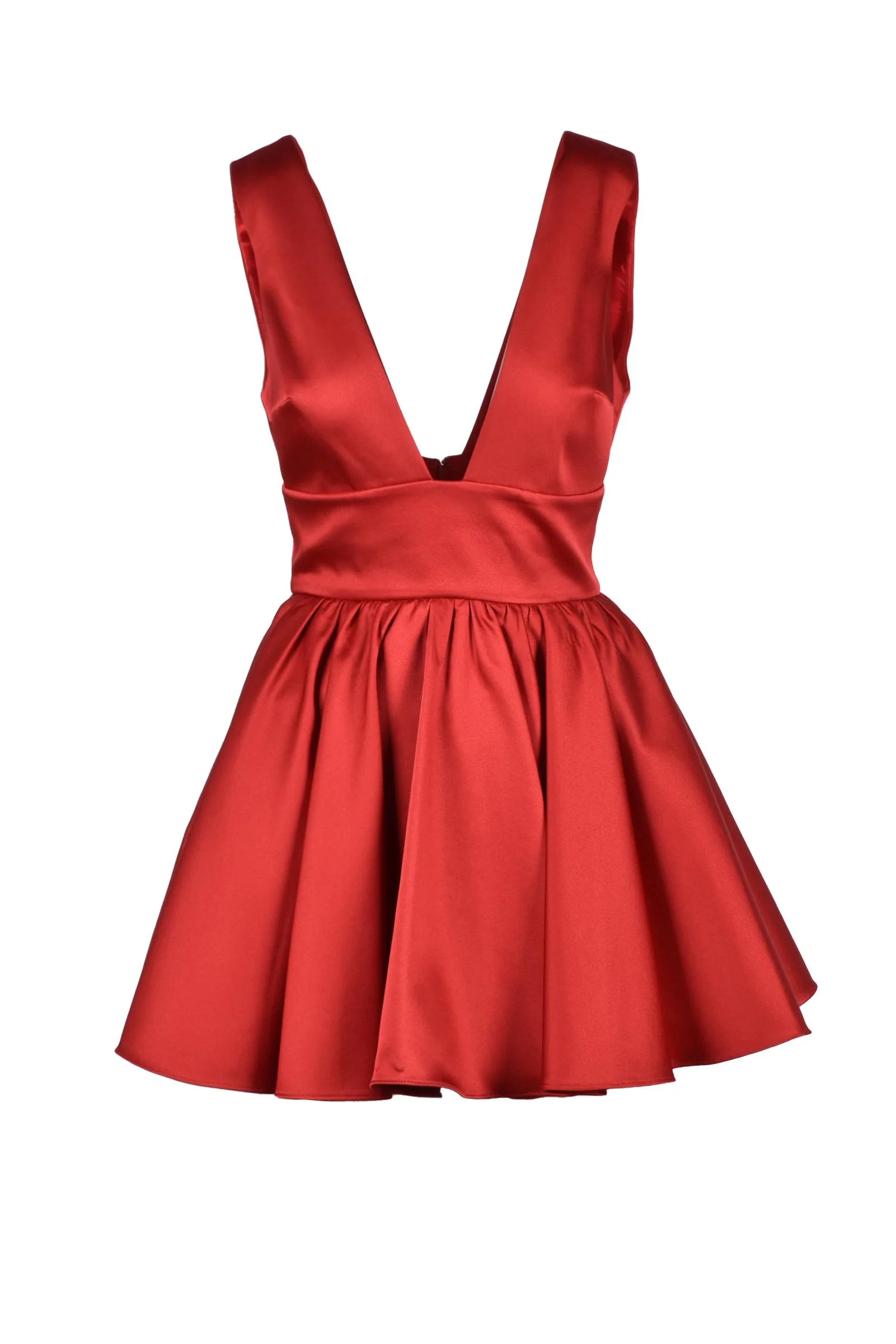 AbitoCortoSatin Rosso