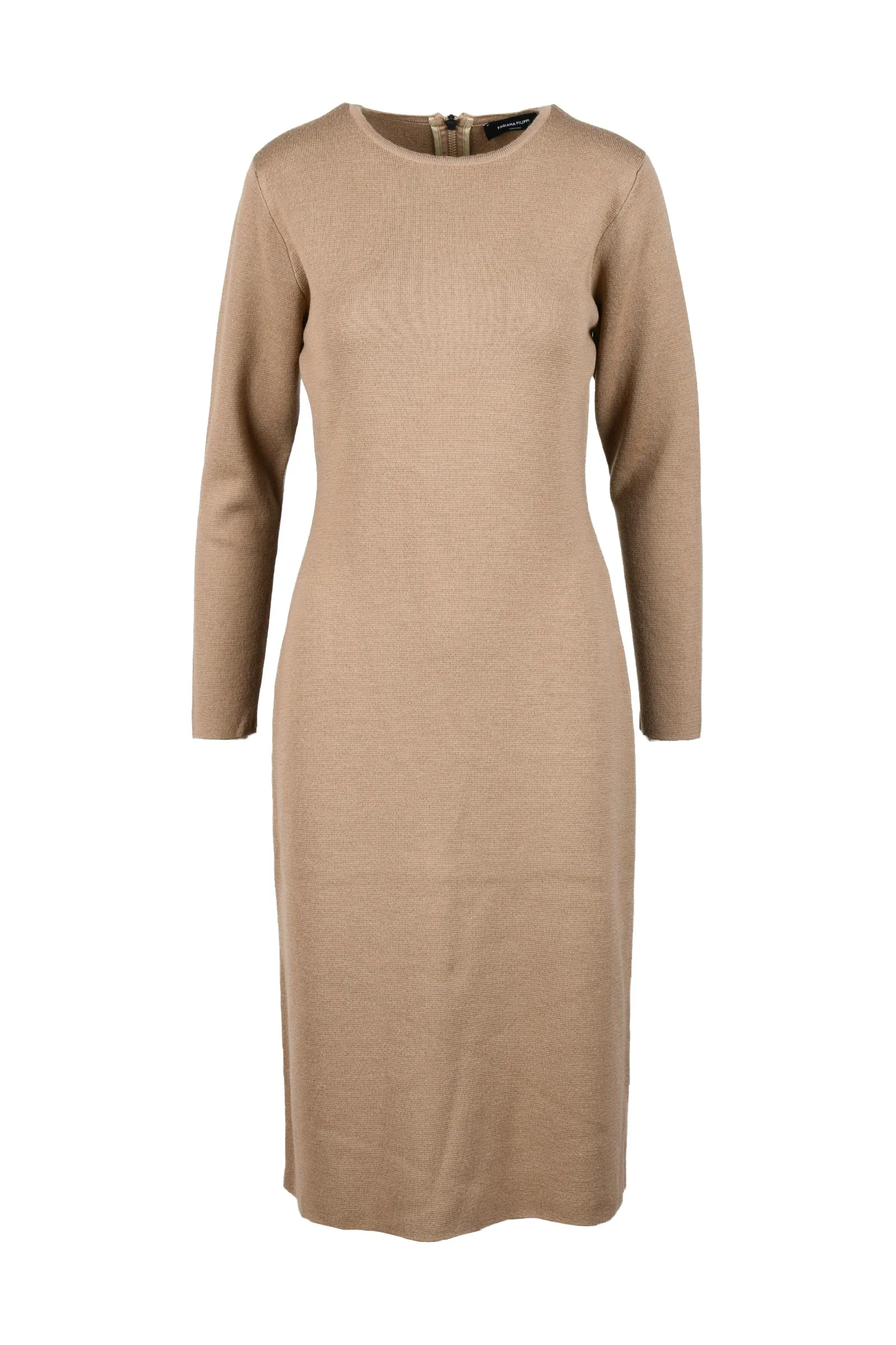 Abito in Maglia Marrone