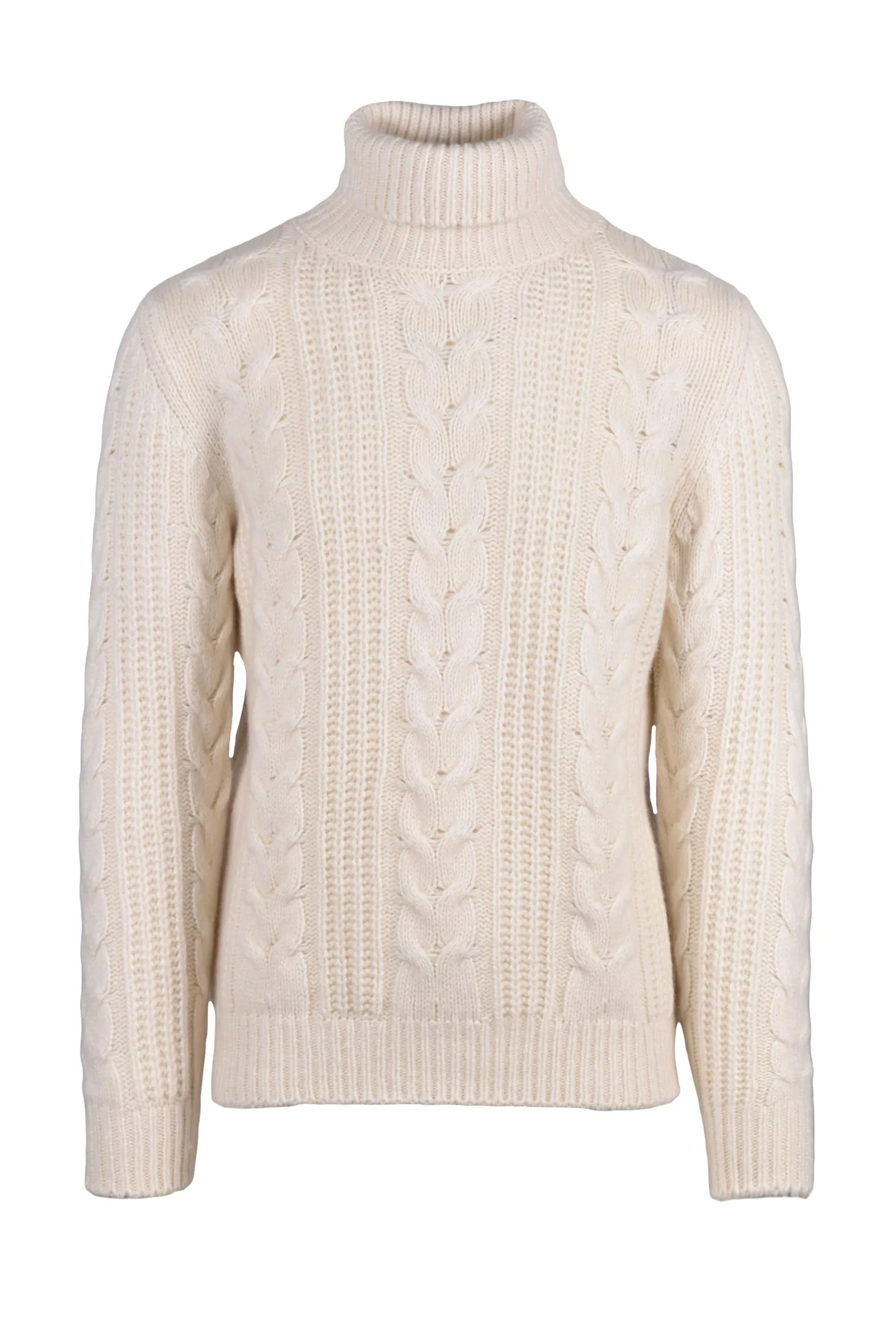 Maglione Intrecciato Bianco