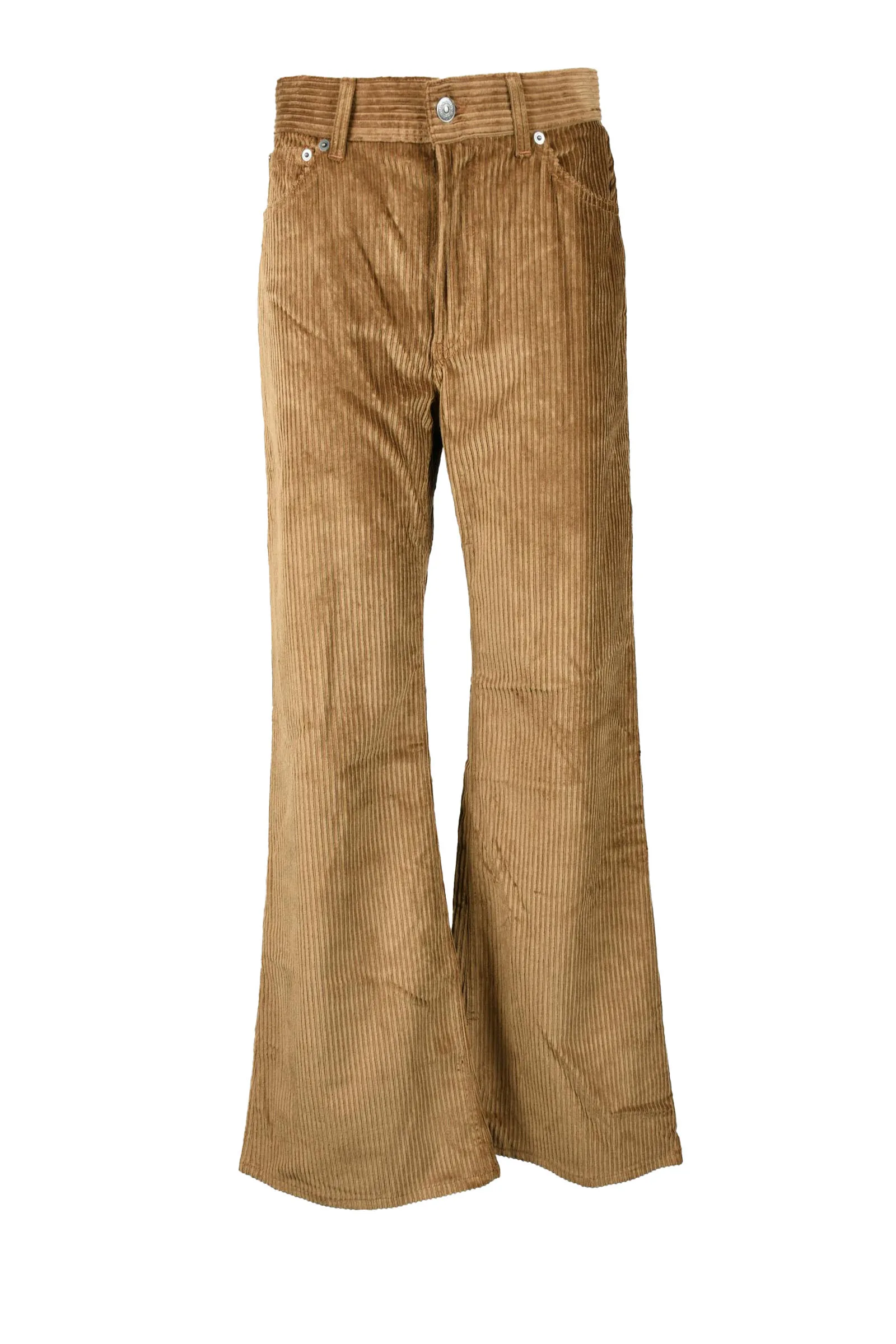 Pantalone a Zampa in Velluto Marrone