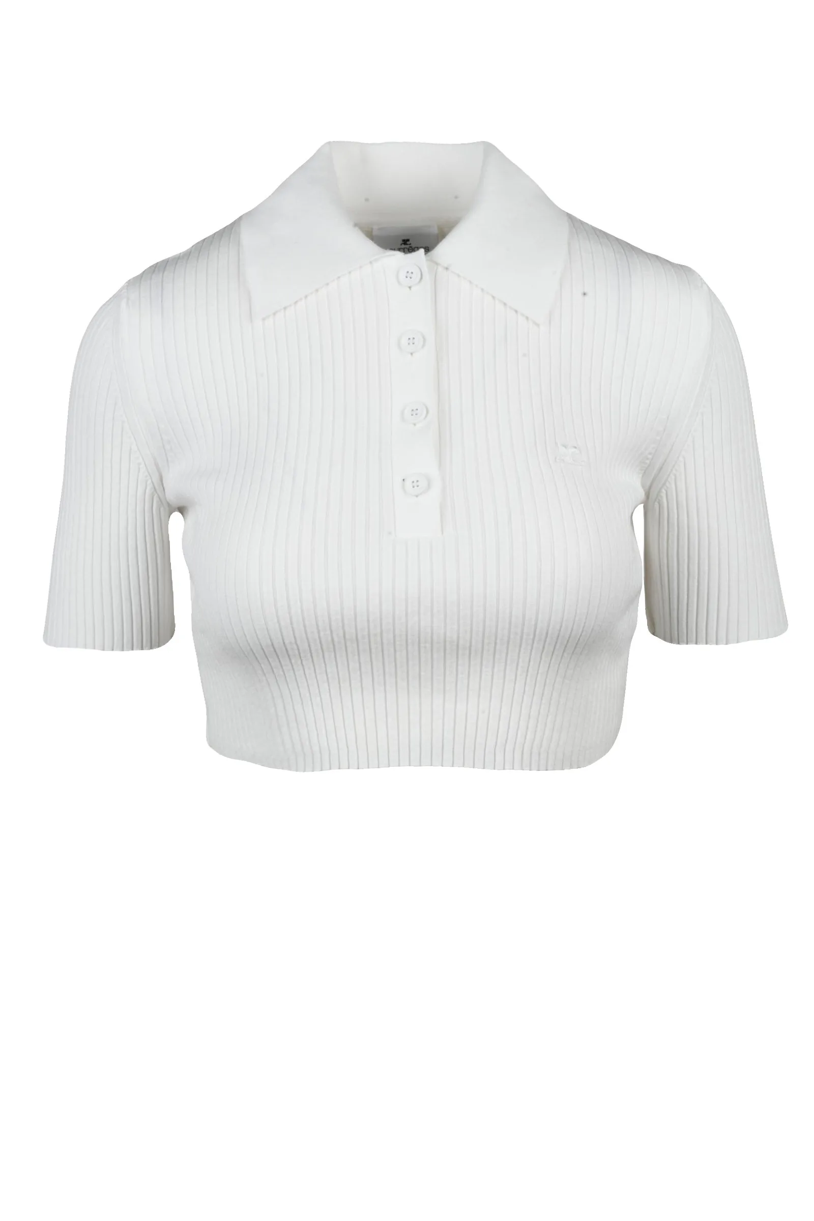 Polo corta Bianco