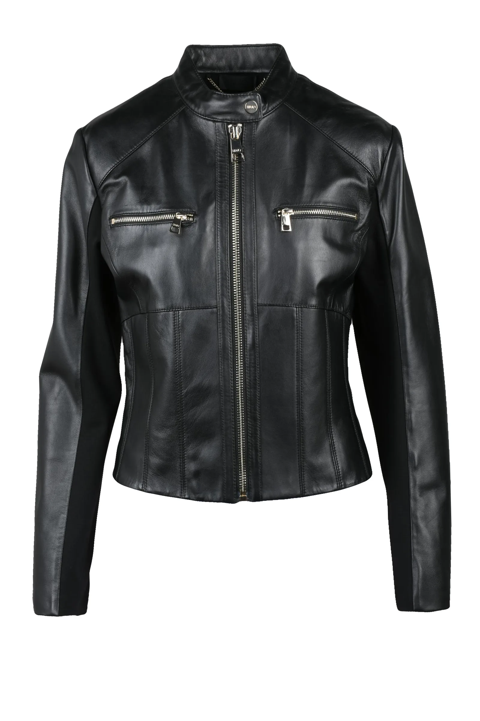 Giacca in pelle Nera