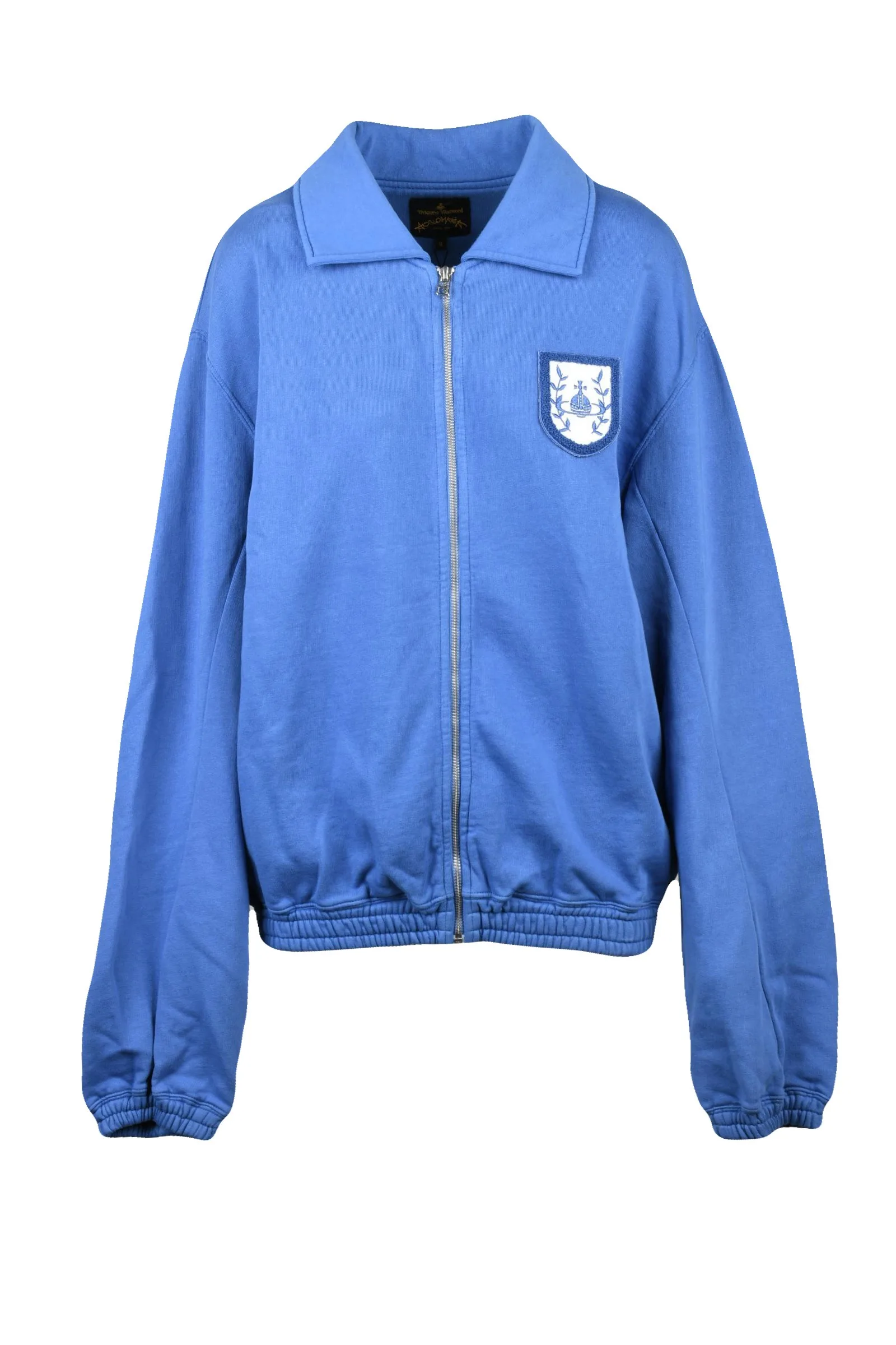 Hellblaues Sweatshirt mit Reißverschluss