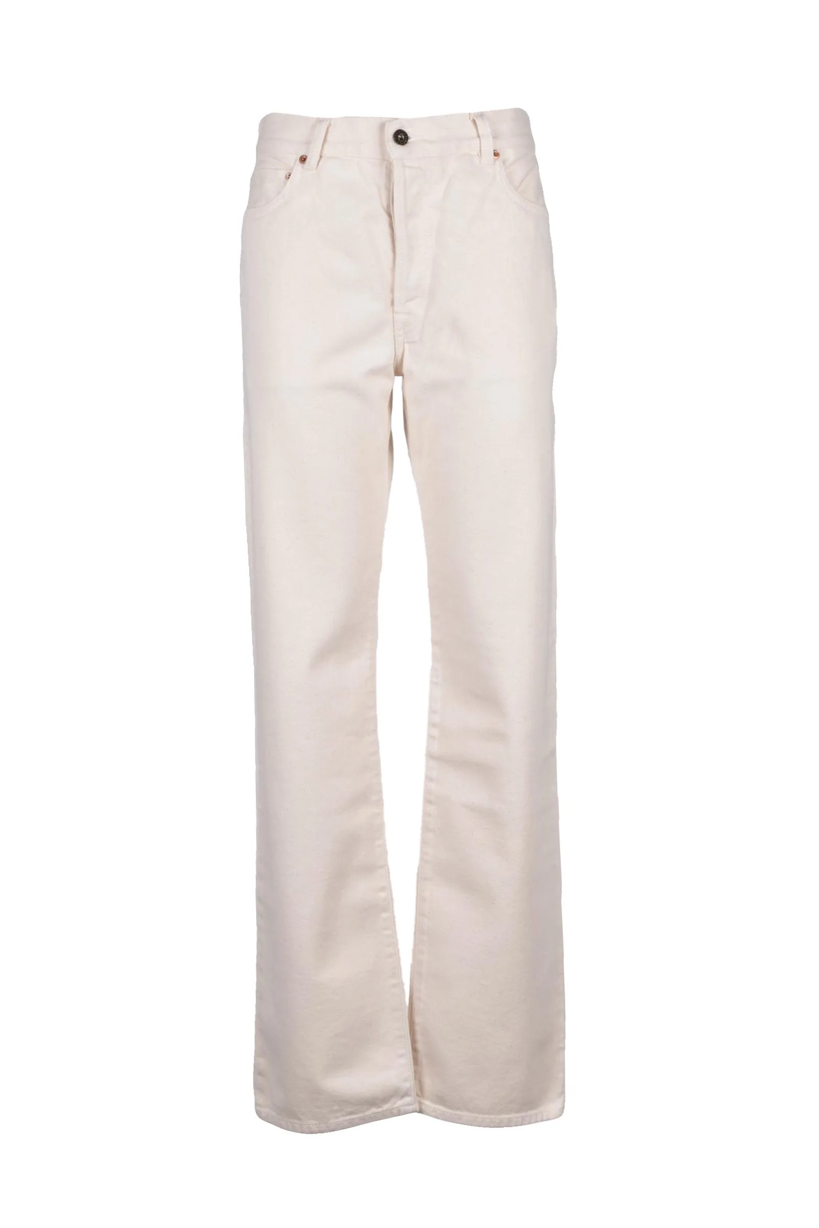 Jeans Vita Alta Beige