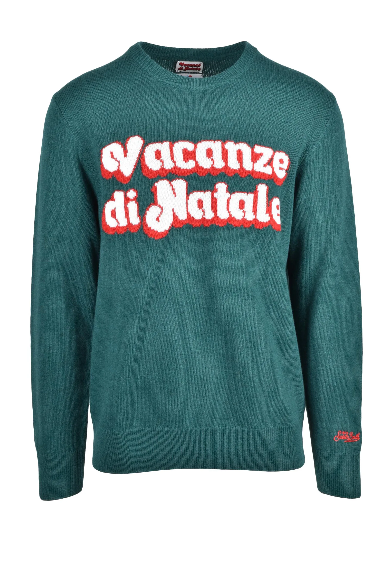 Pullover Girocollo Verde