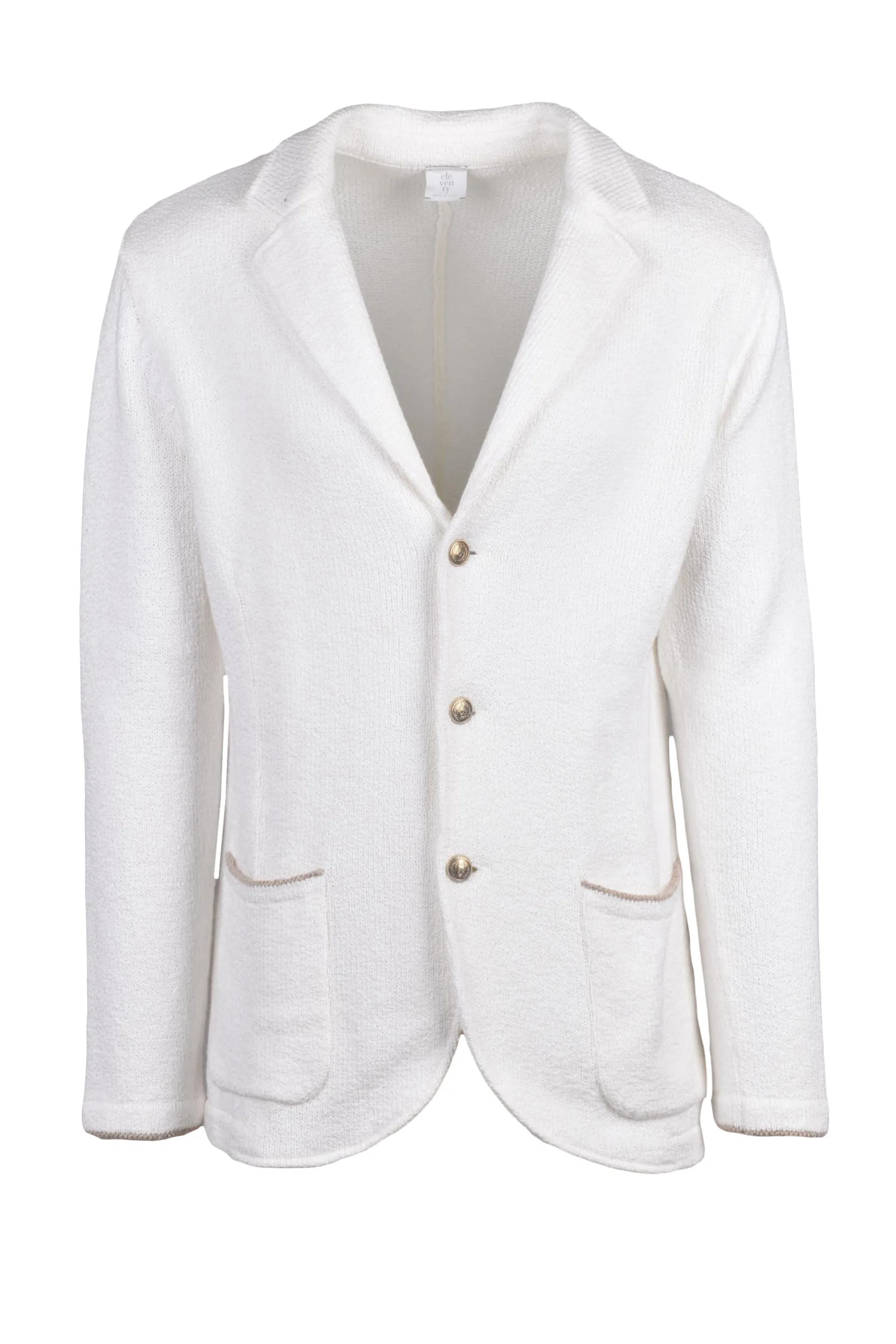 Blazer in Maglia Bianco