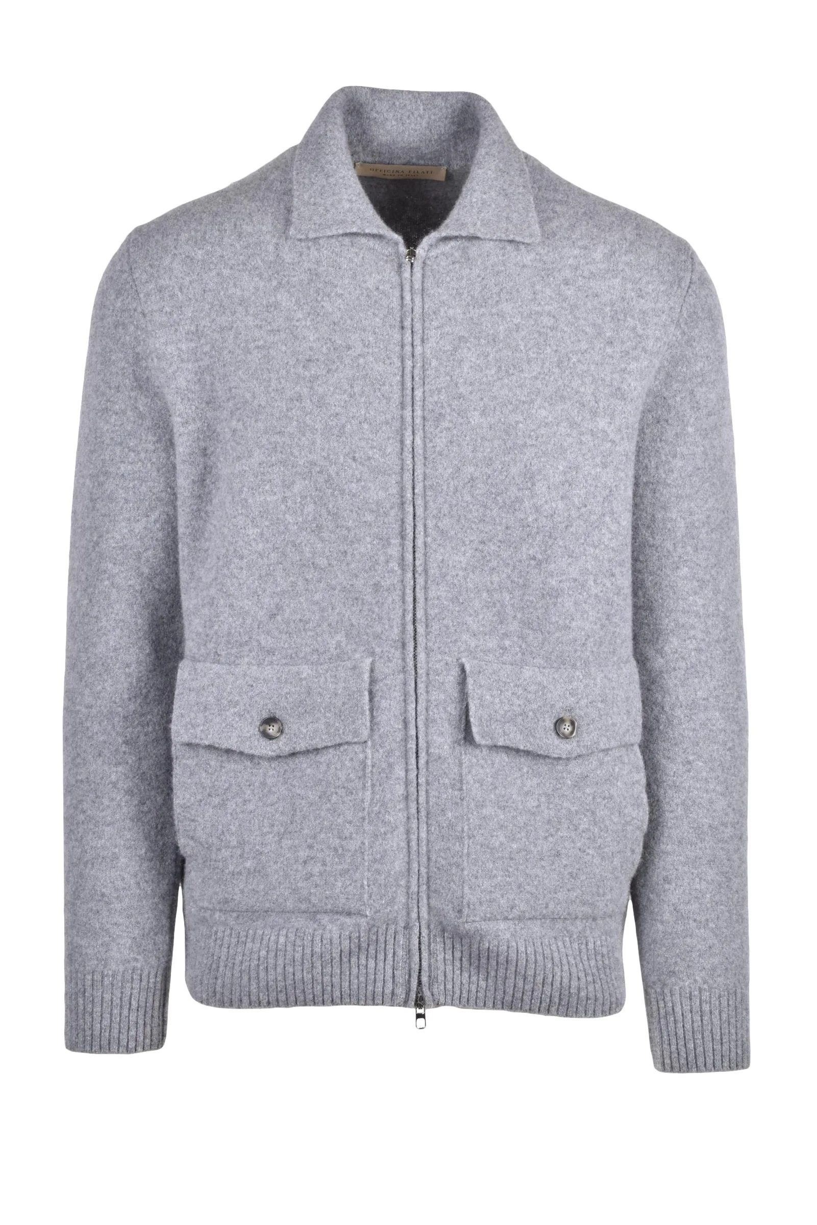 Giubbotto in maglia Grigio