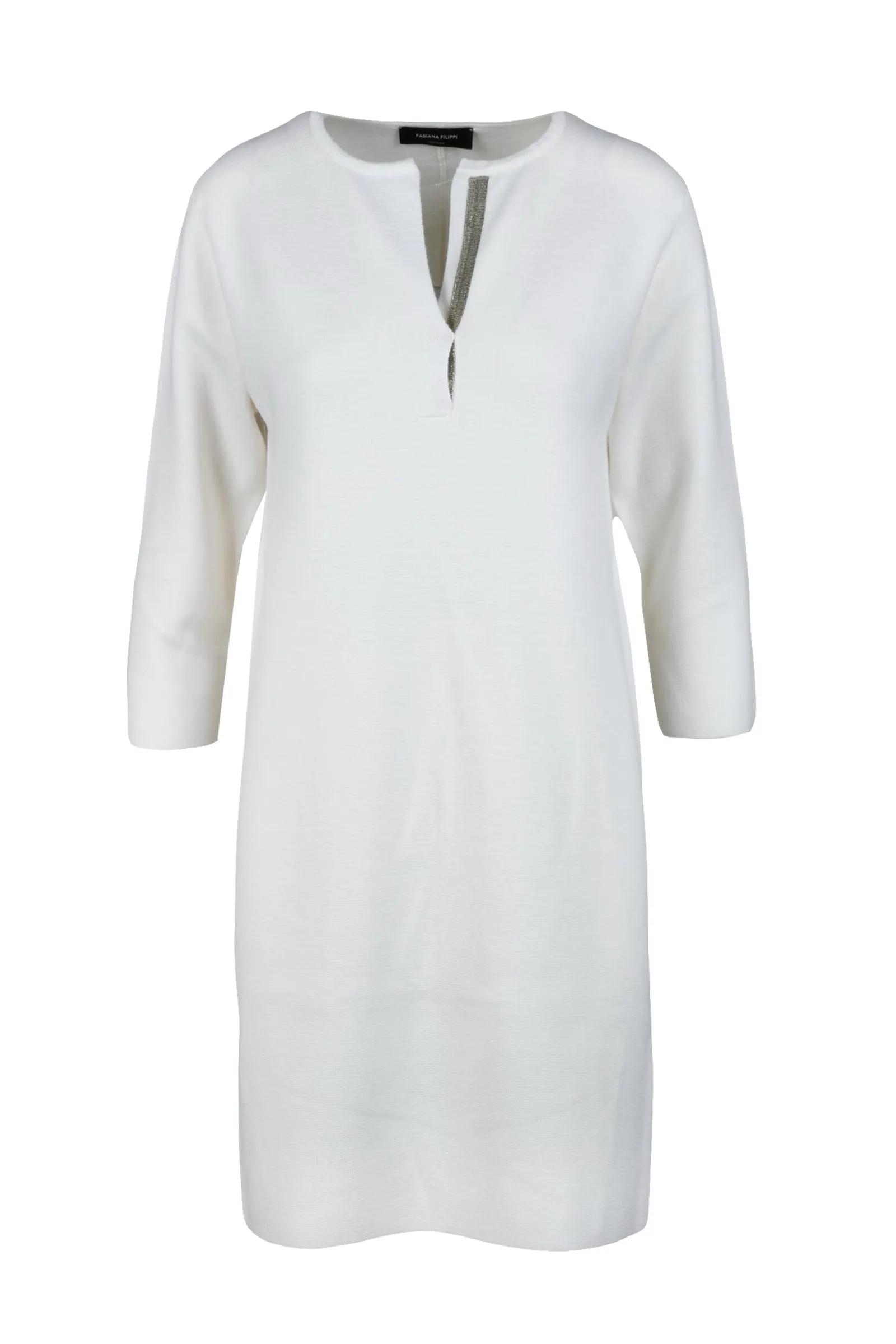 Abito in Maglia Bianco