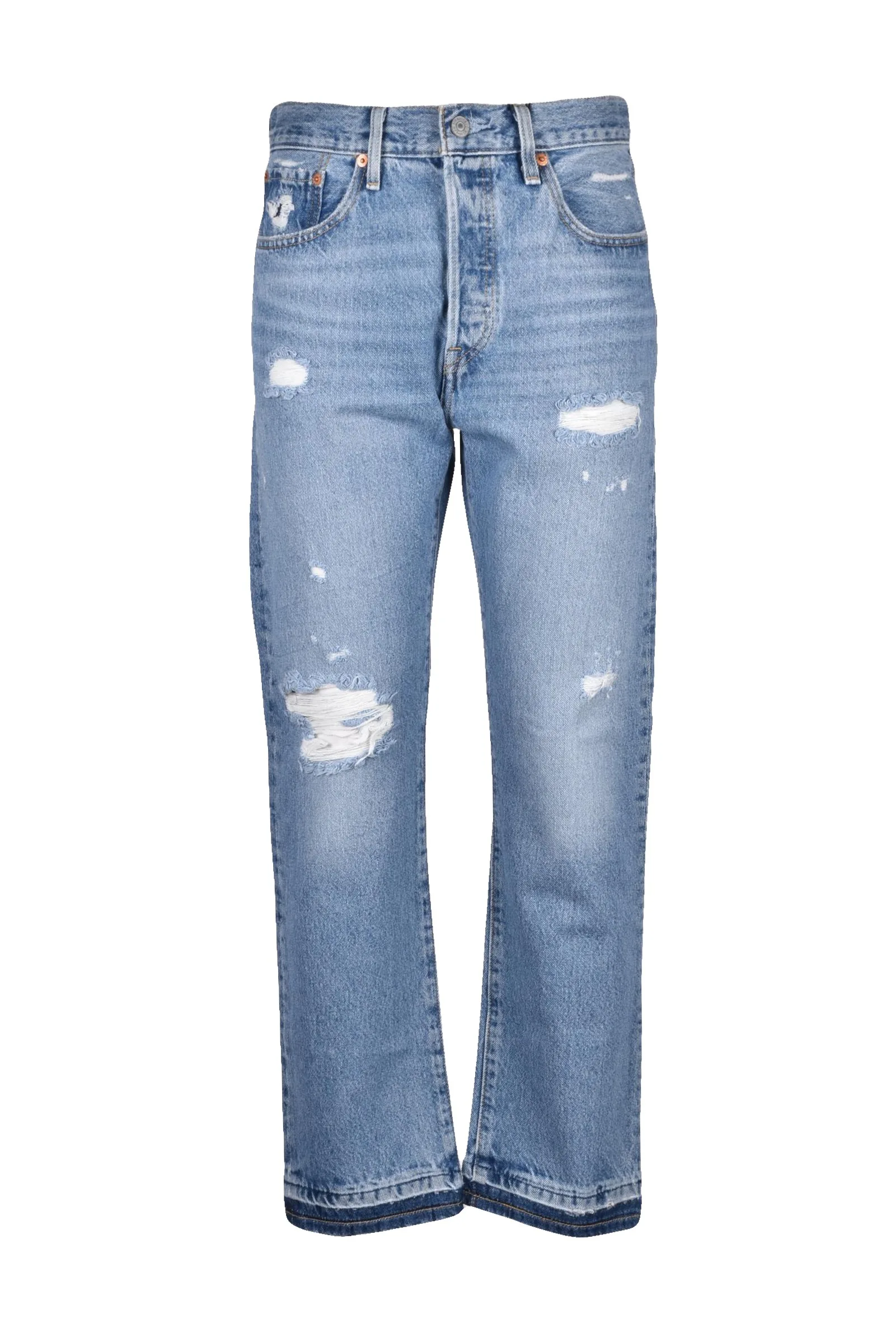 Jeans Cropped Azzurro