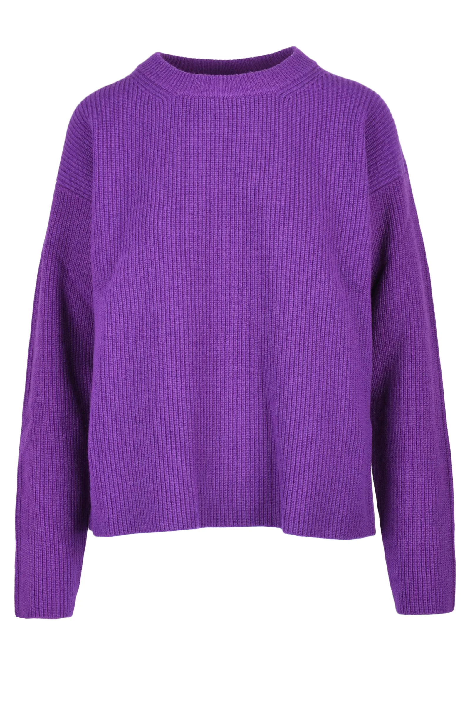 Maglione Cannettato Viola