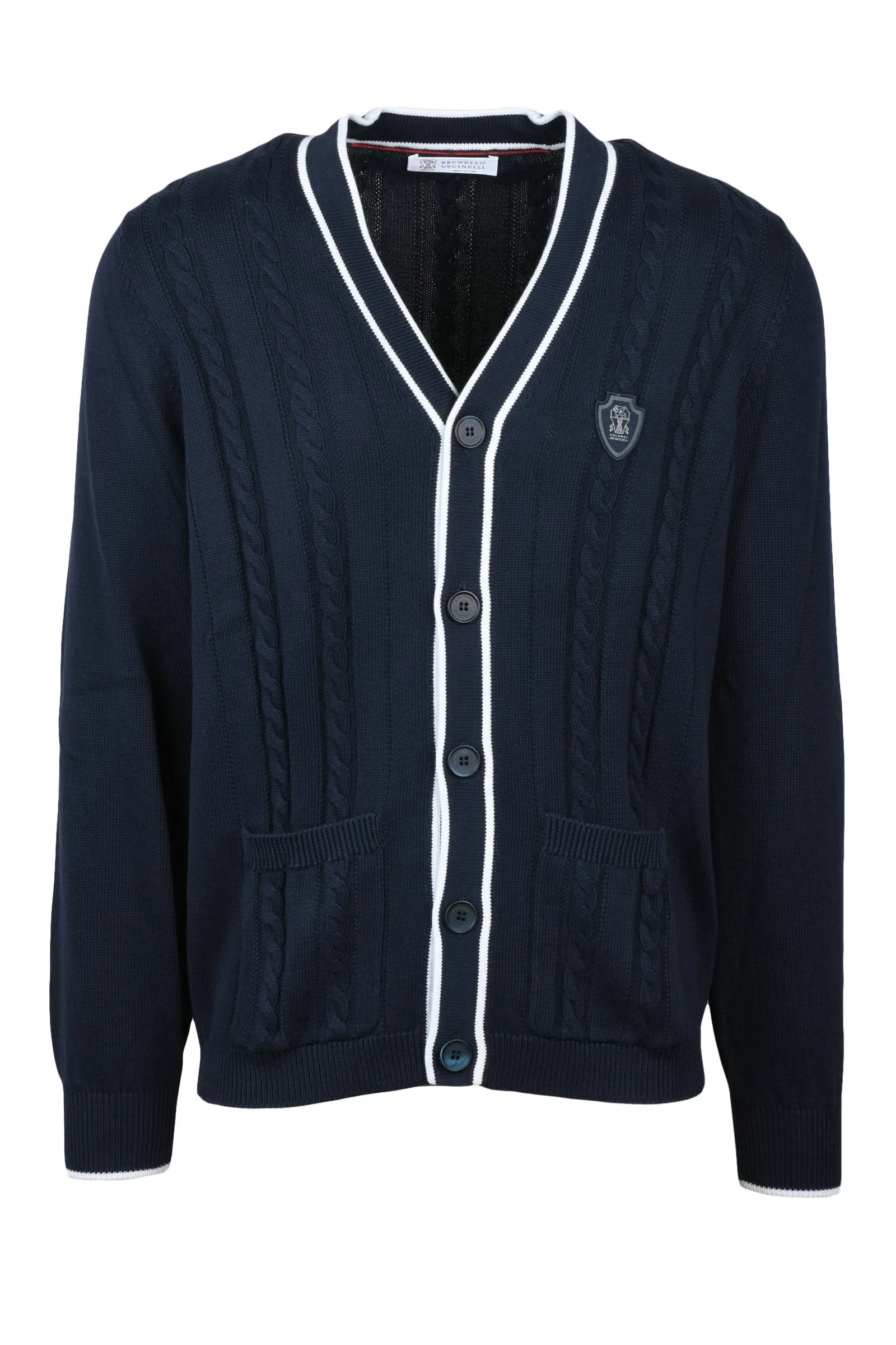 Cardigan a V Blu