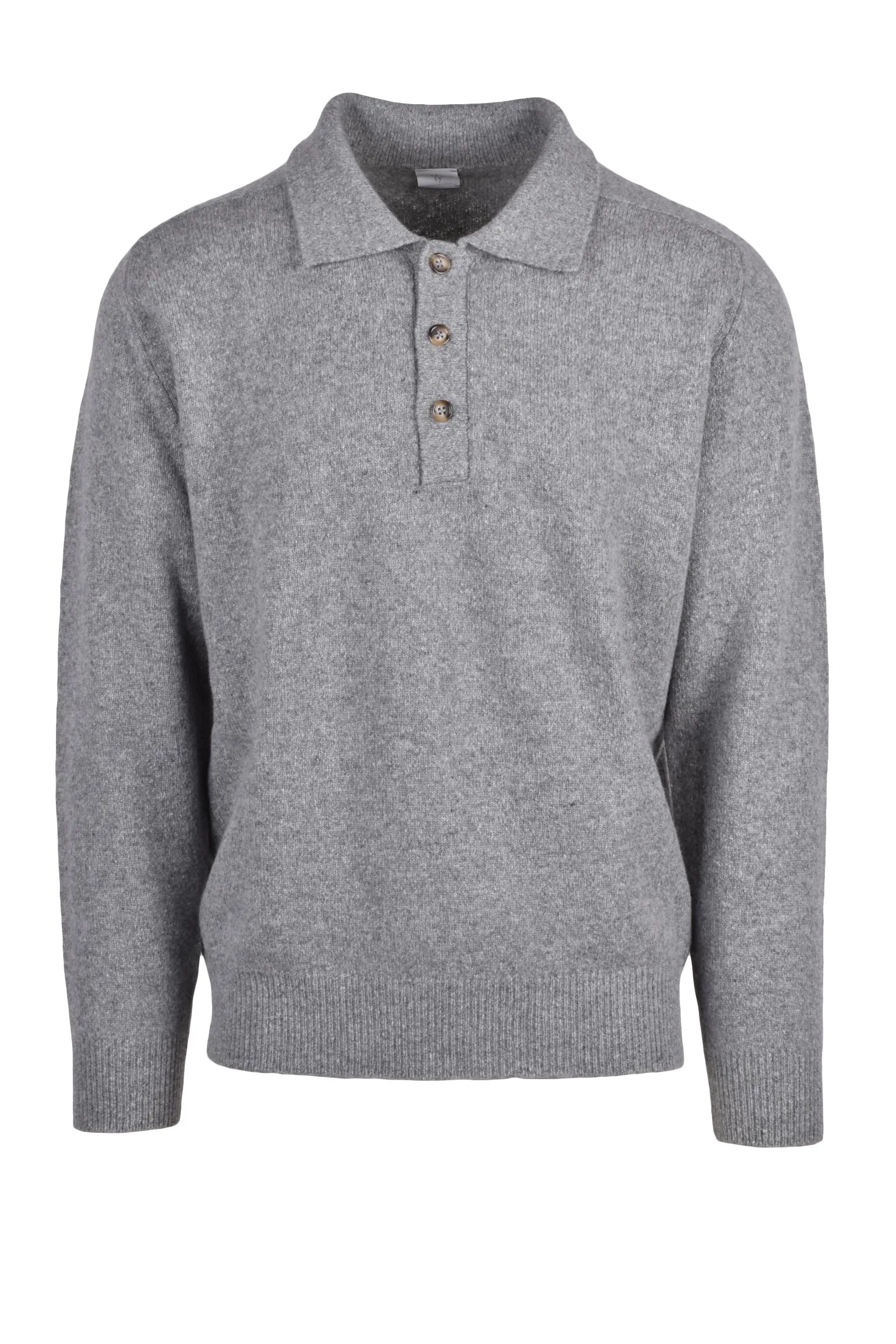 Maglione a Polo Grigio