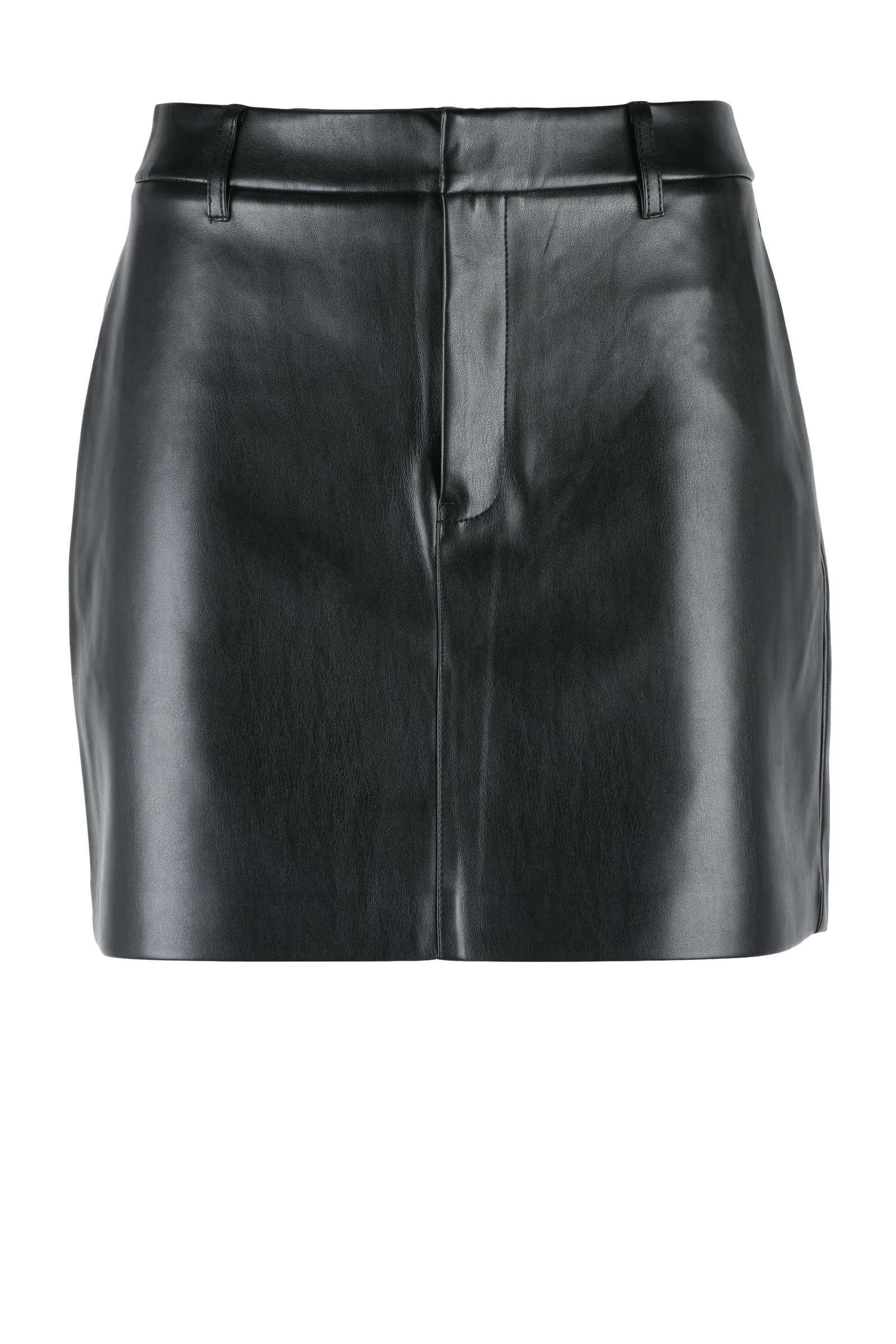 Gonna Mini in Ecopelle Nero