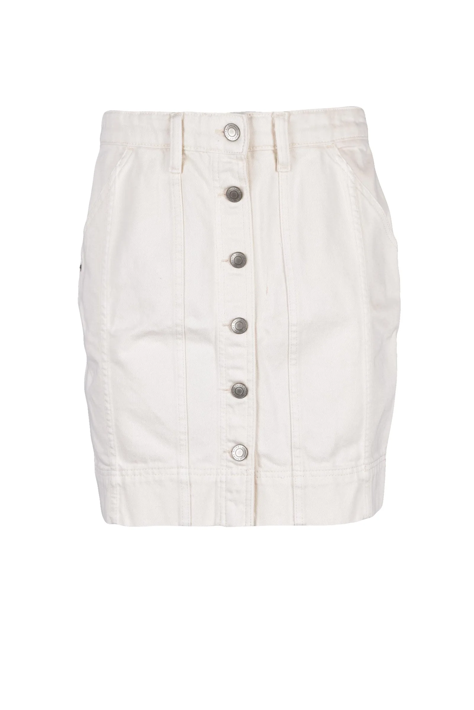 Gonna in Denim Bianco