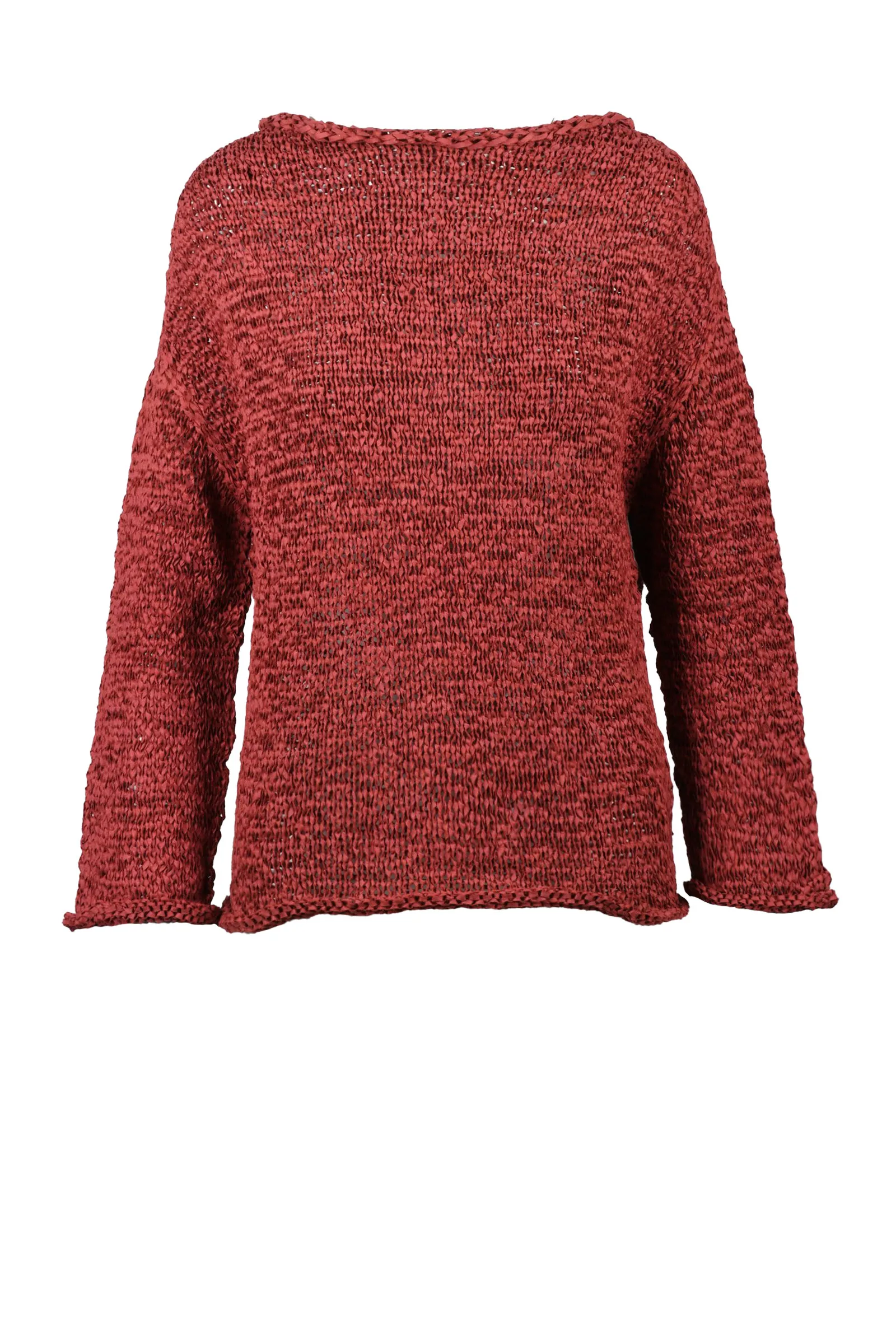 MagliaNastroIntrecciato Rosso