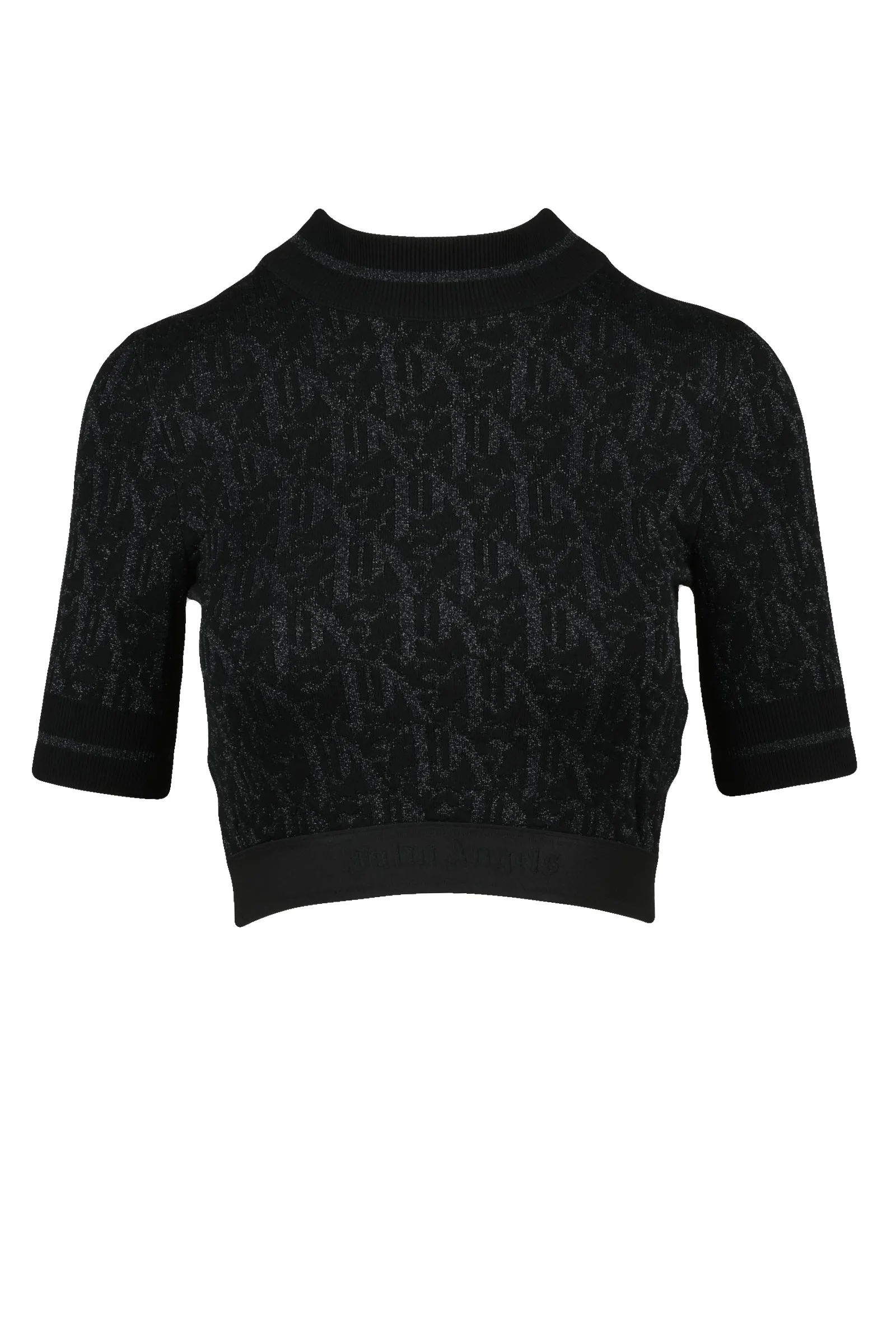 Maglia Corta Lamè Nero