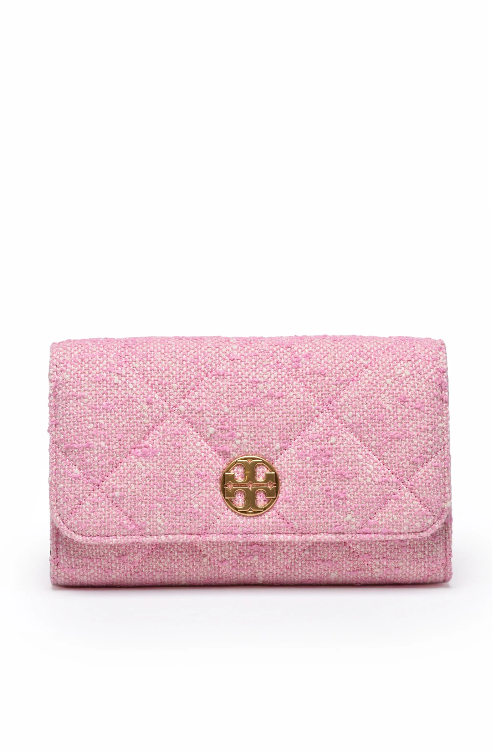 Willa Tweed Chain Wallet Rosa