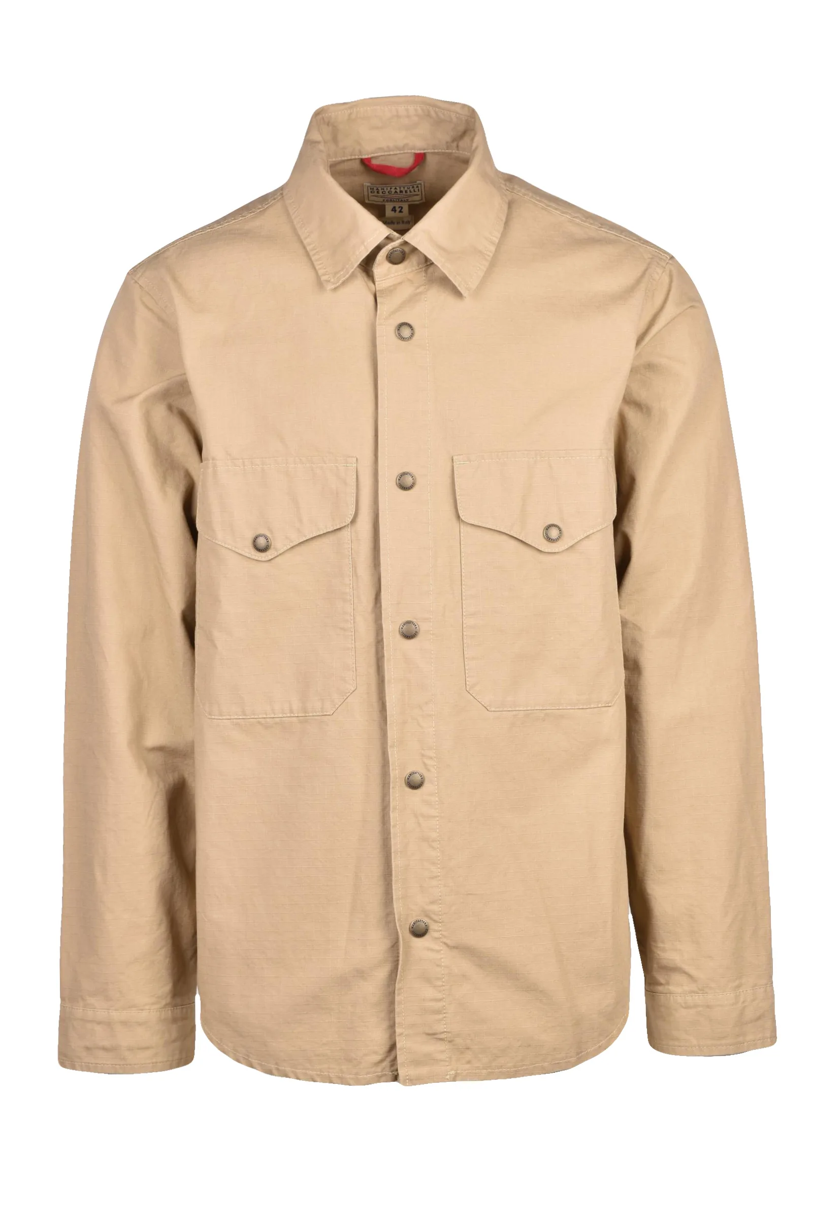Camicia in Tela Militare Marrone