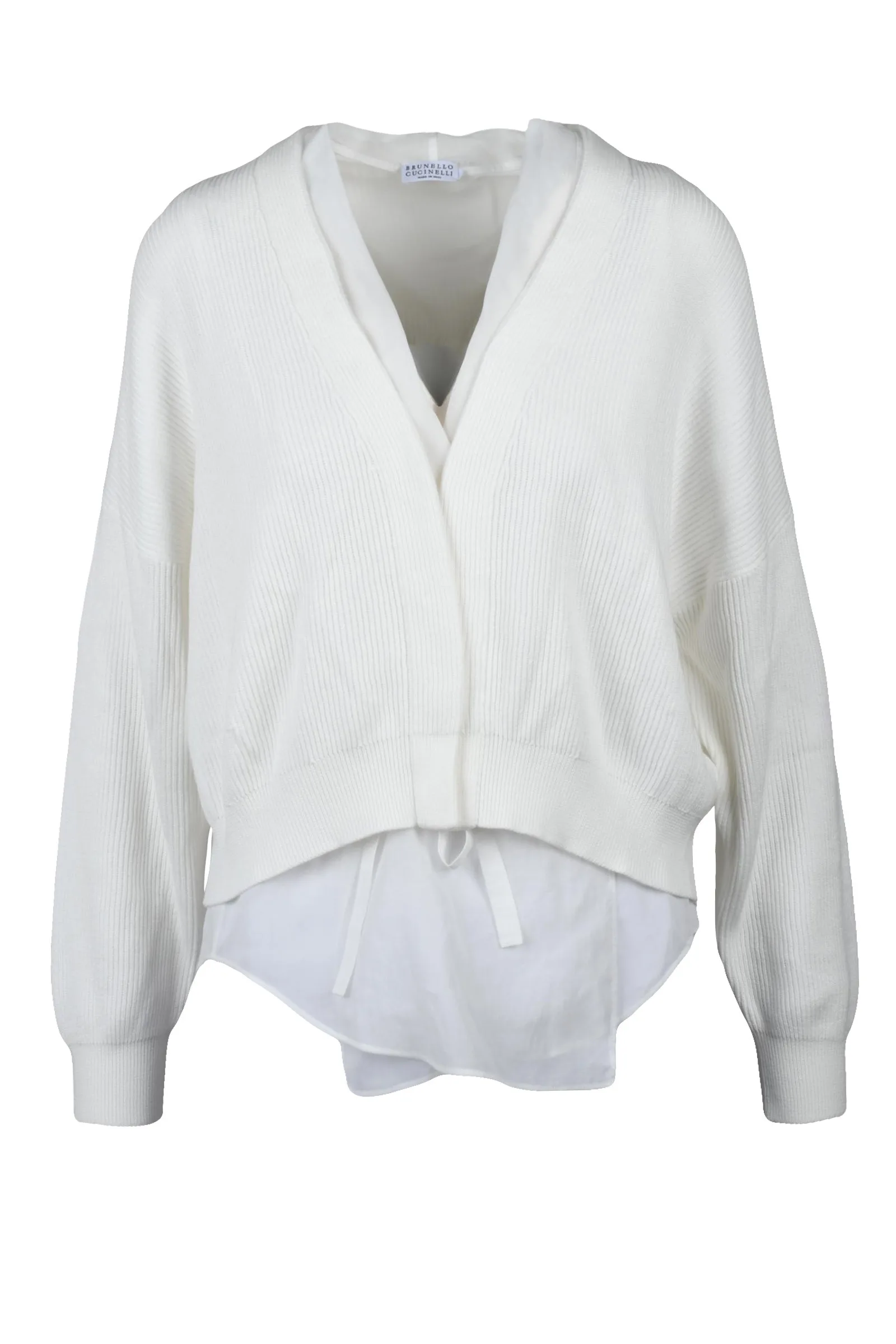 Cardigan Aperto Bianco