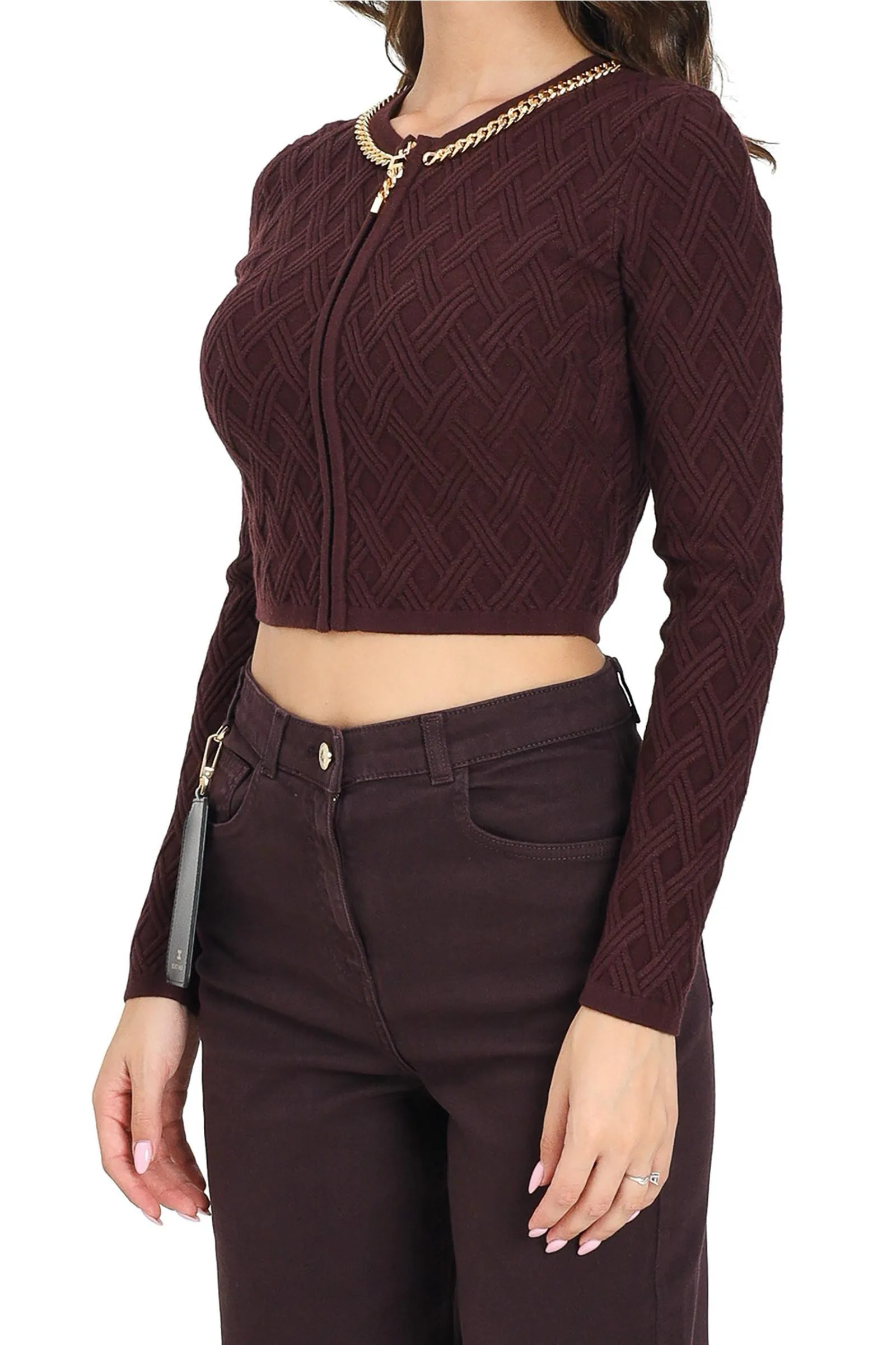 Cardigan Marrone