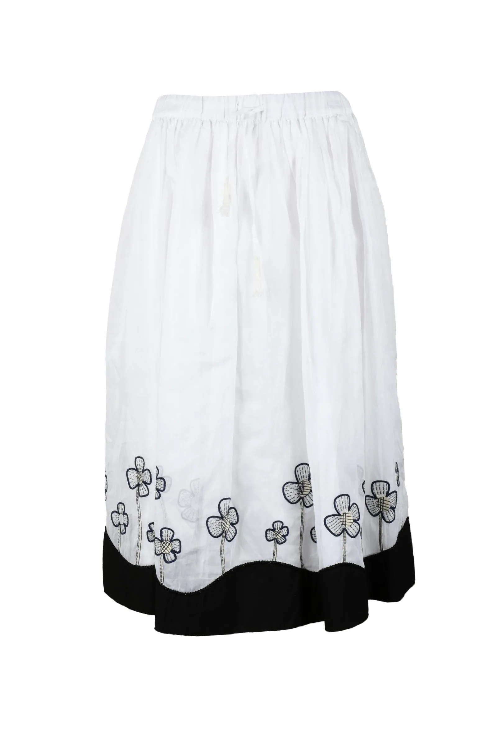 Gonna Ampla in Tulle Bianco