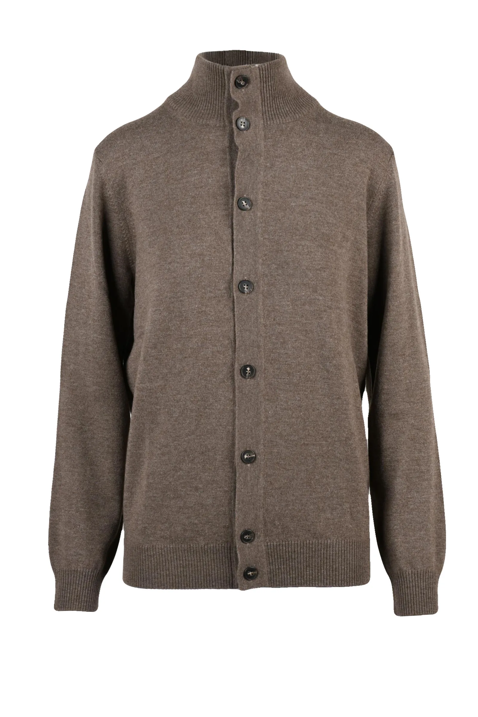 Cardigan Lupetto Marrone