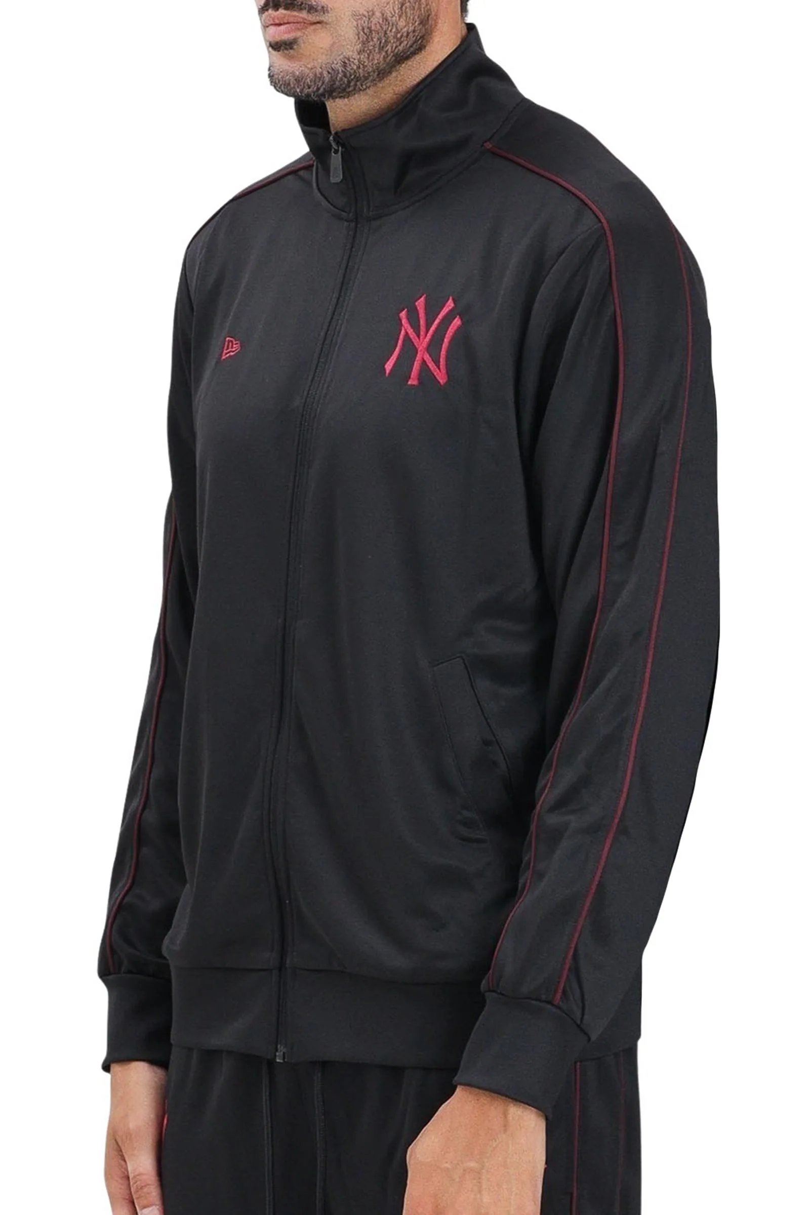 Felpa con Zip Nero