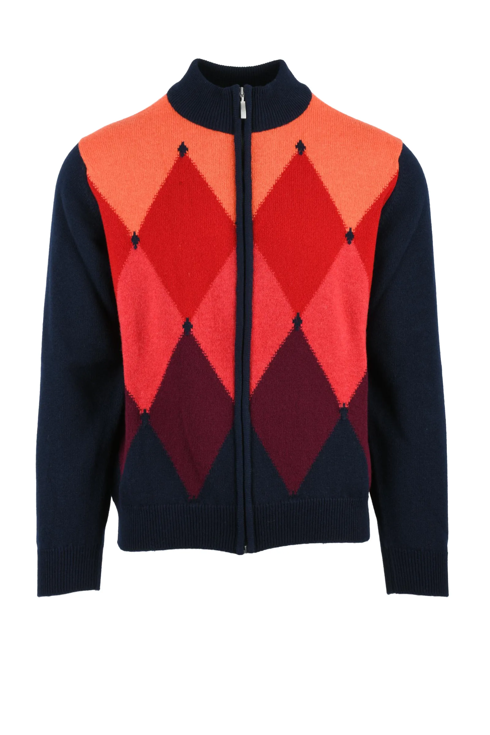 Cardigan con Zip Rosso