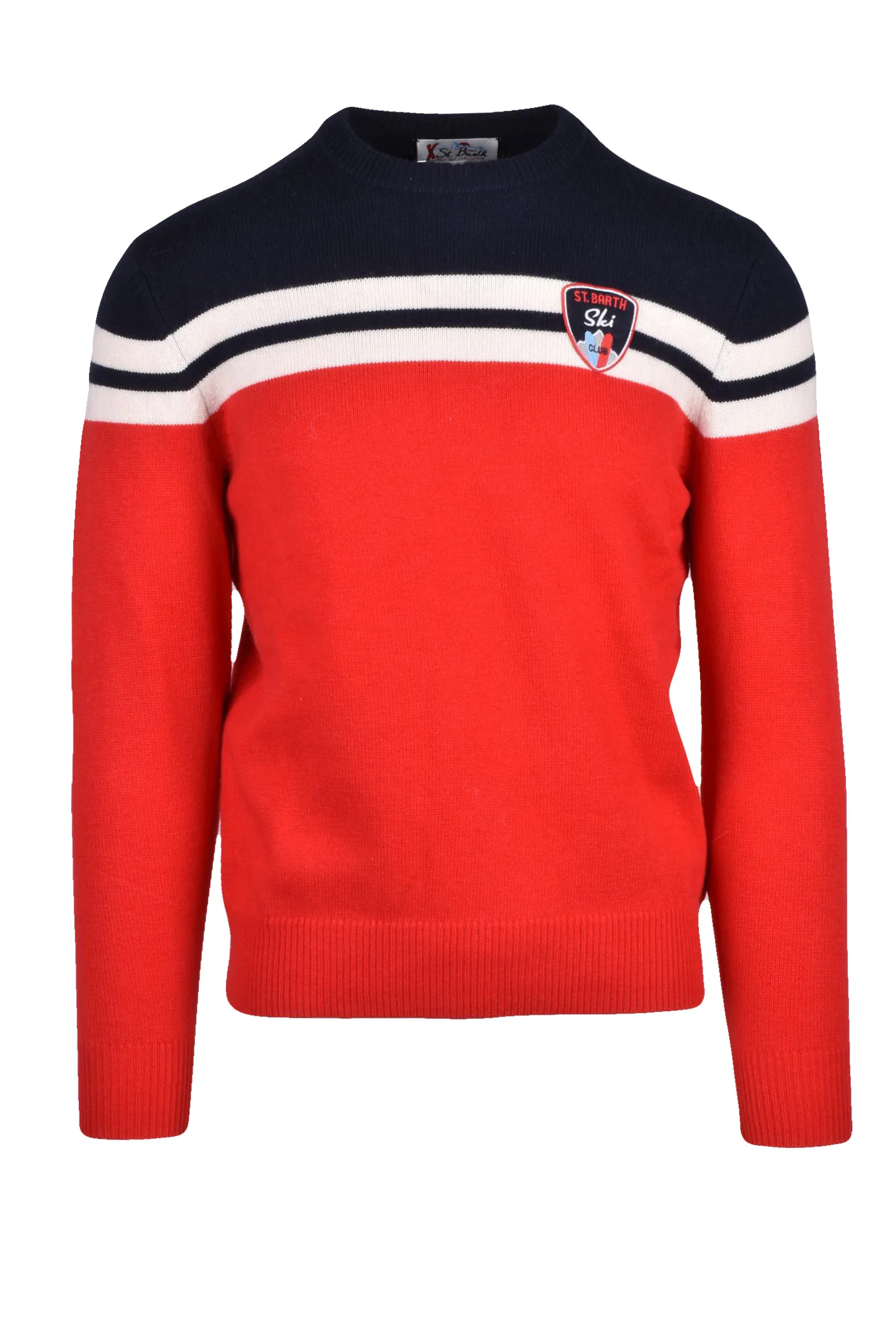 Pullover girocollo Rosso