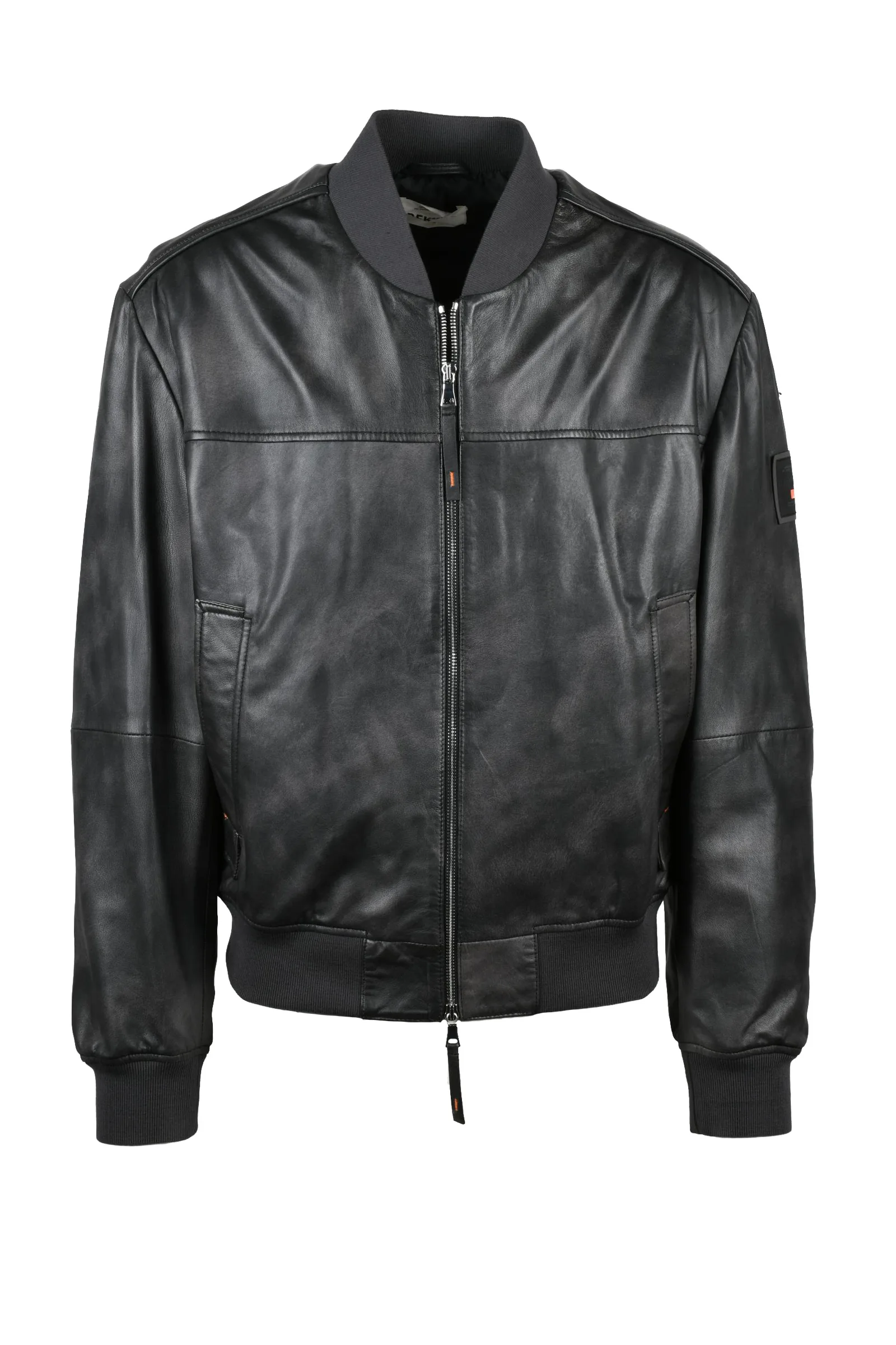 Giacca in Pelle Nera