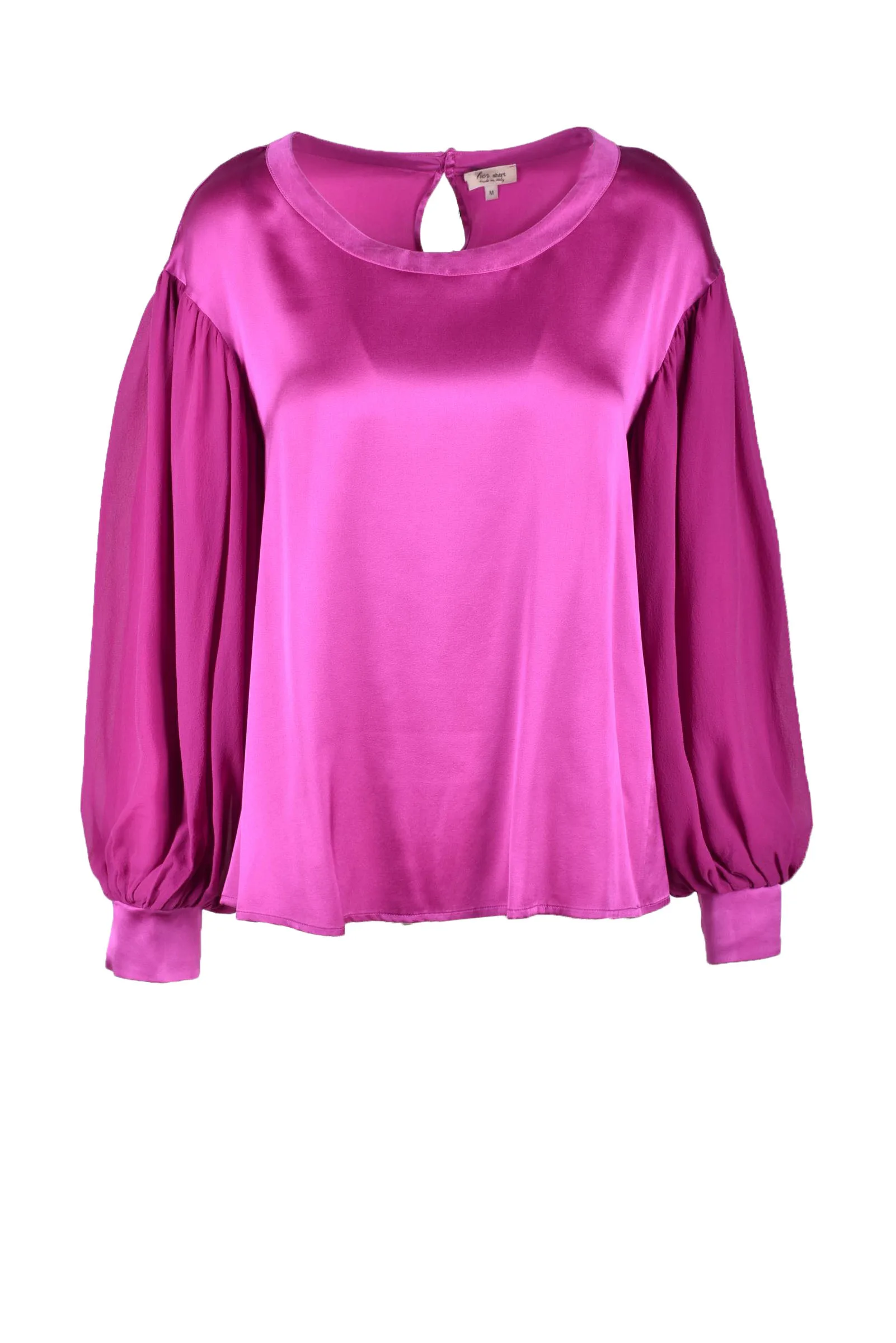 Blusa in Seta Rosa