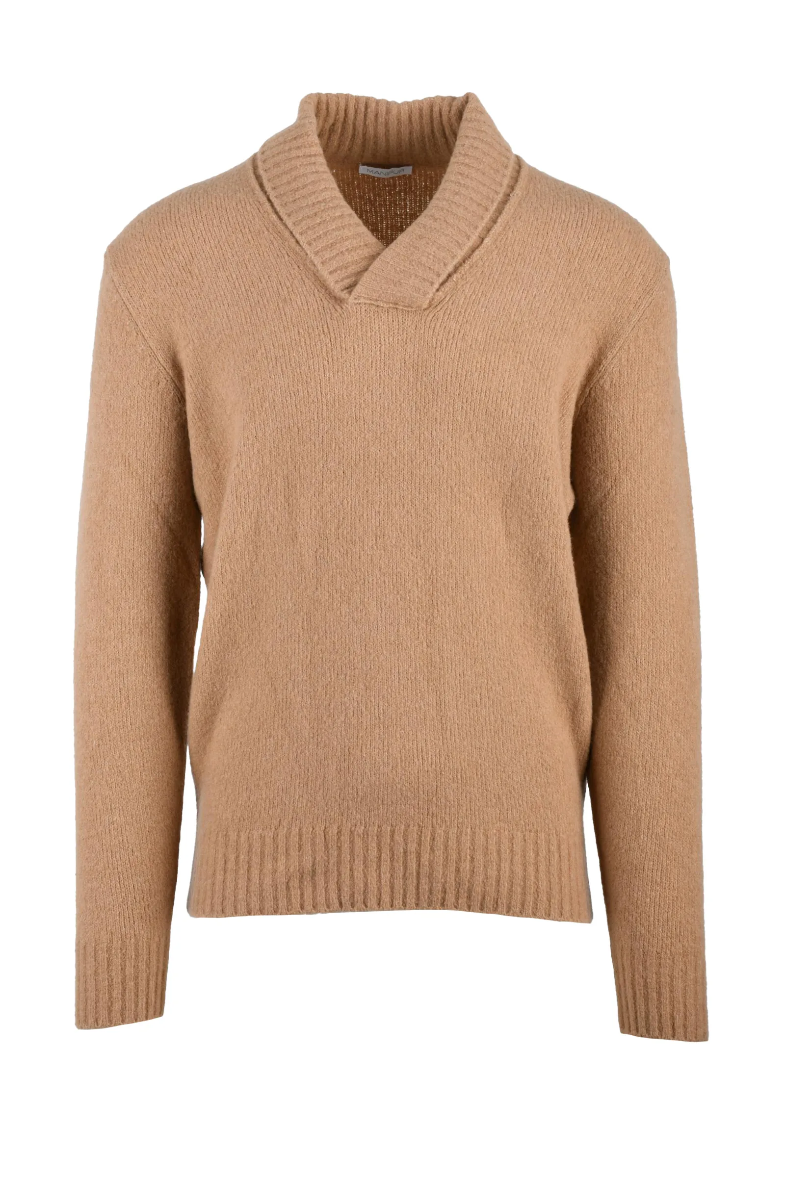 Maglione a V Marrone