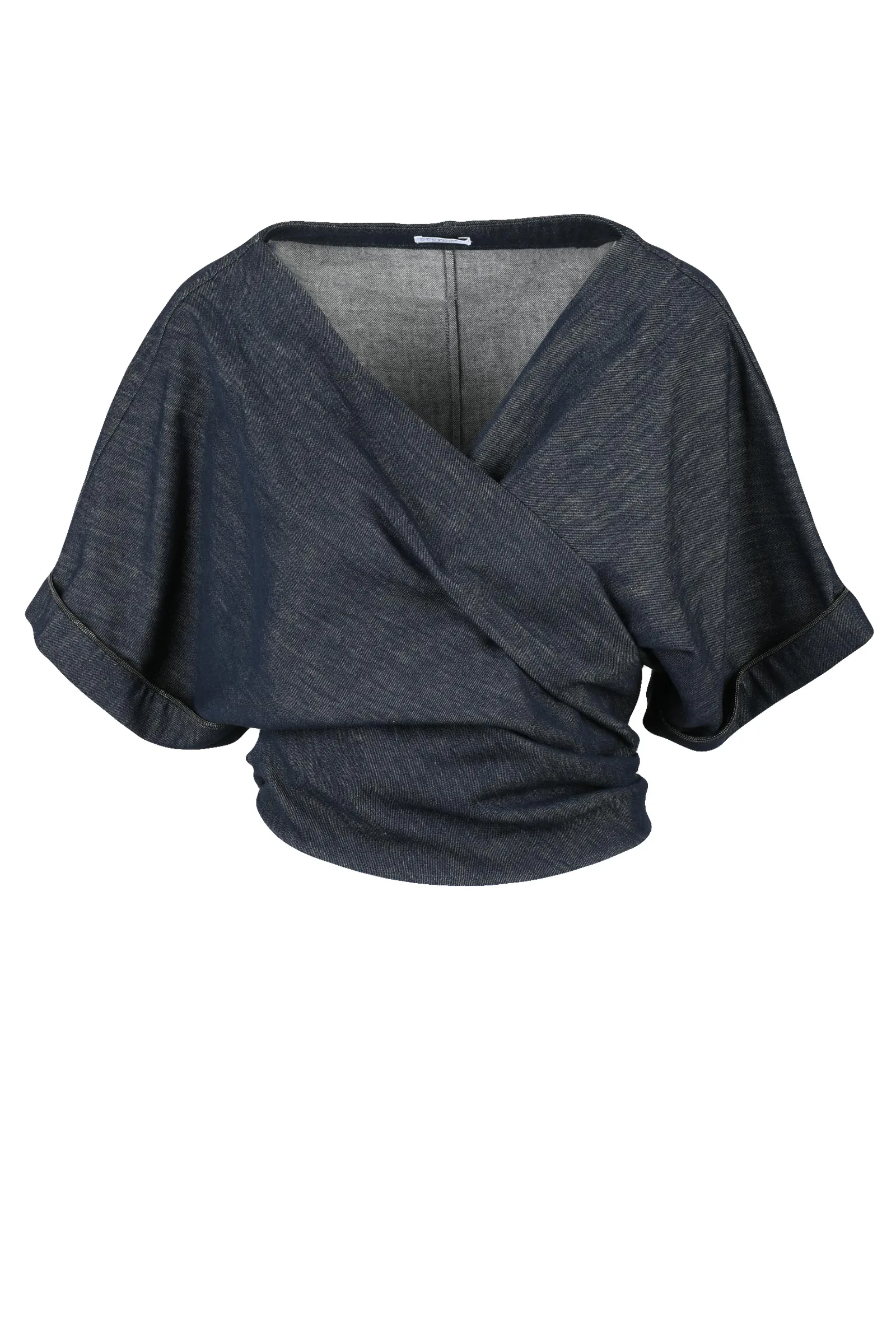 Blusa in Denim Blu