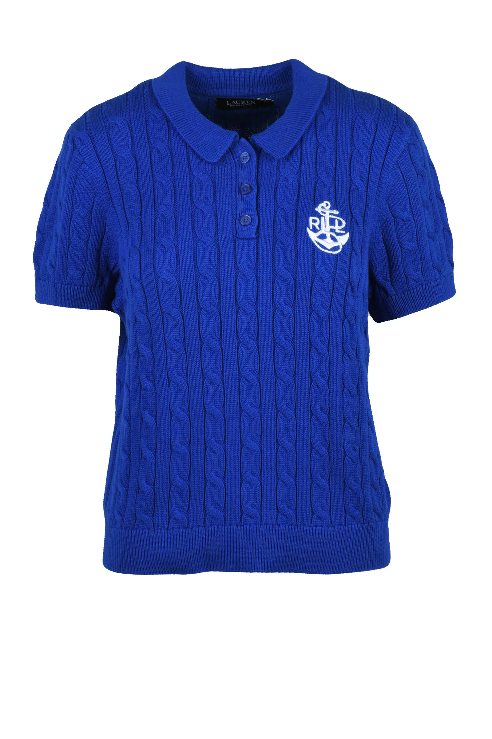 Polo in Maglia Azzurra