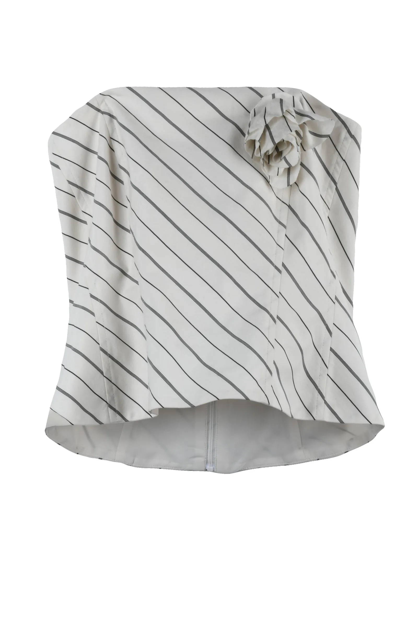 Top Ramona Bustino Bianco