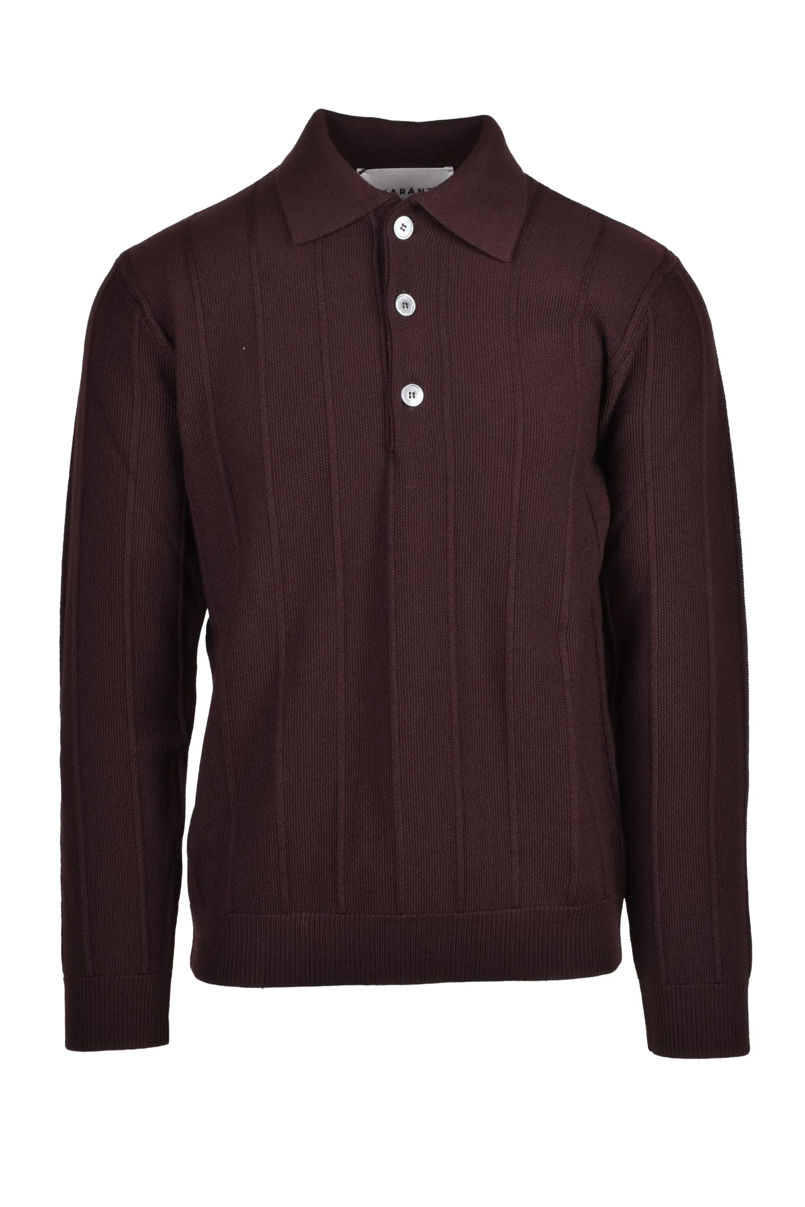 Polo in maglia Marrone