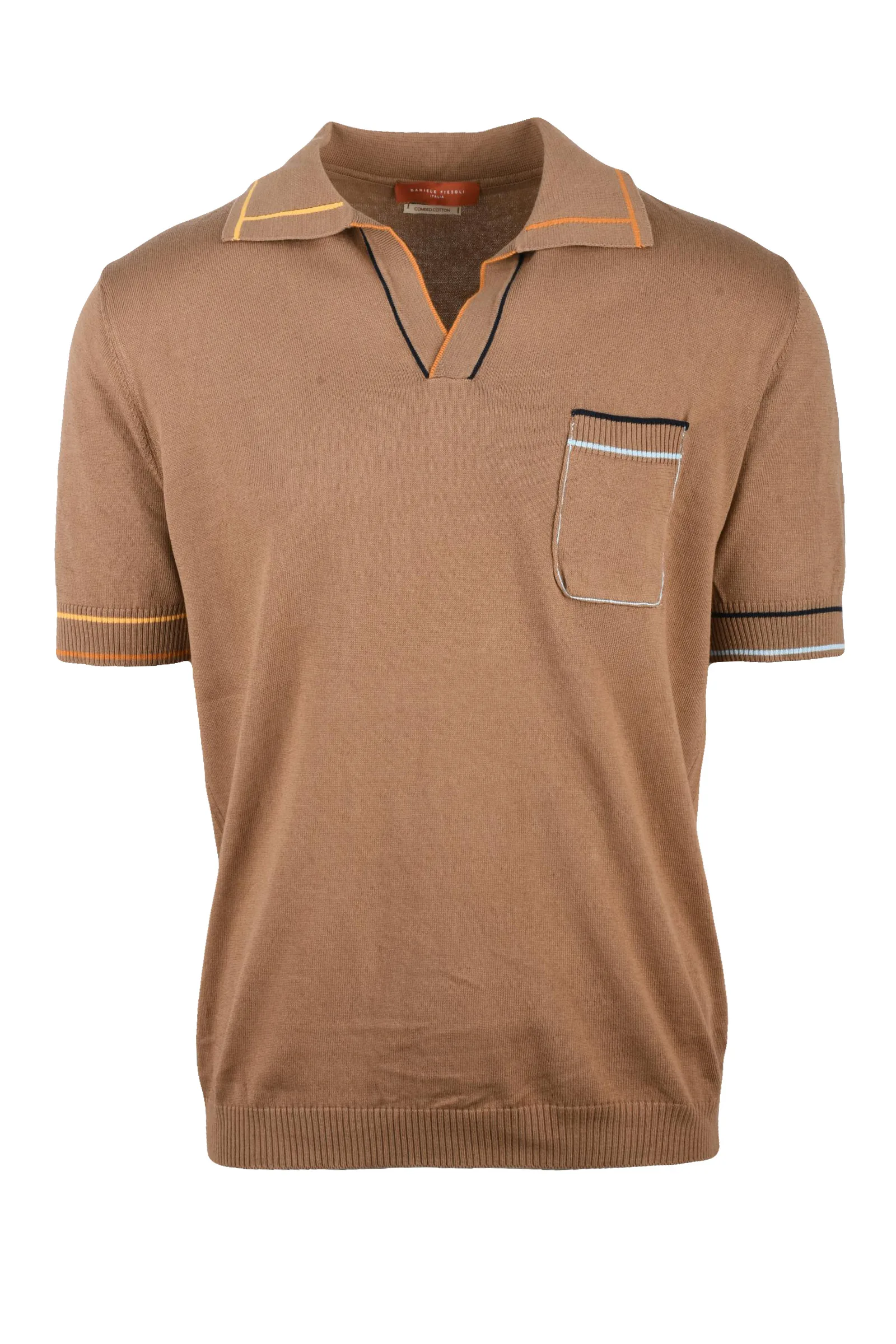 Polo in maglia Marrone