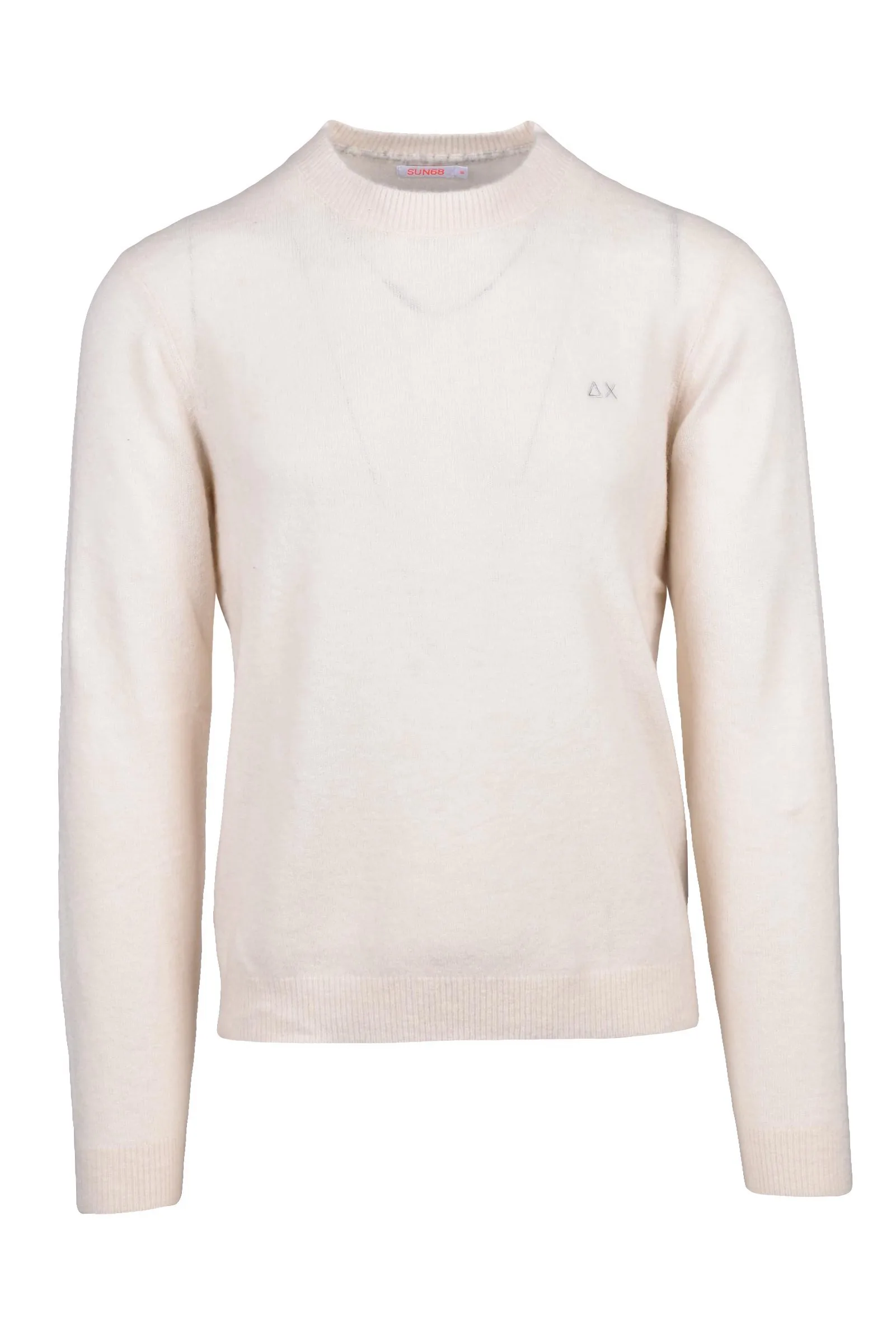 Maglia Pullover Girocollo Bianco