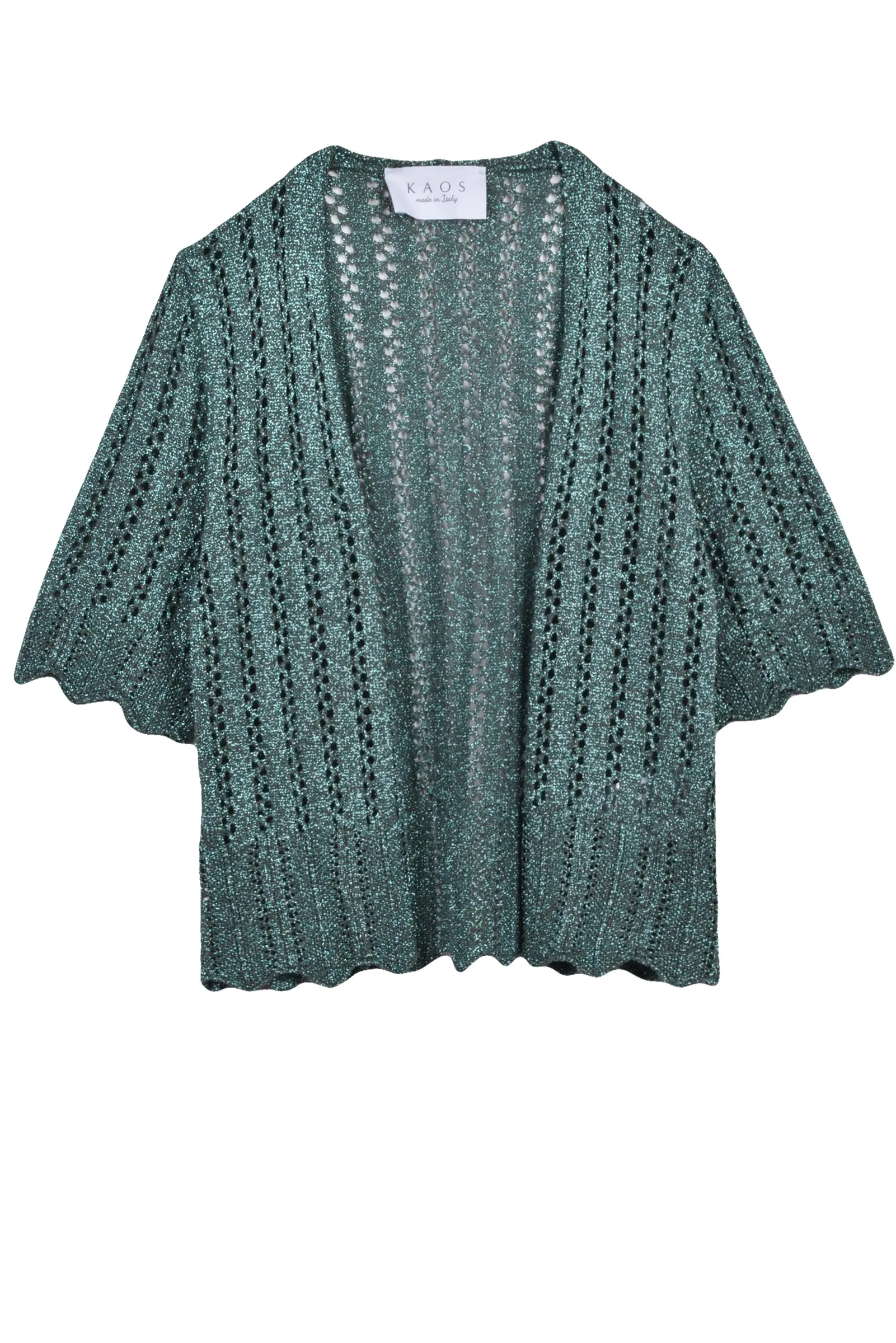 Cardigan in Tricoat Verde