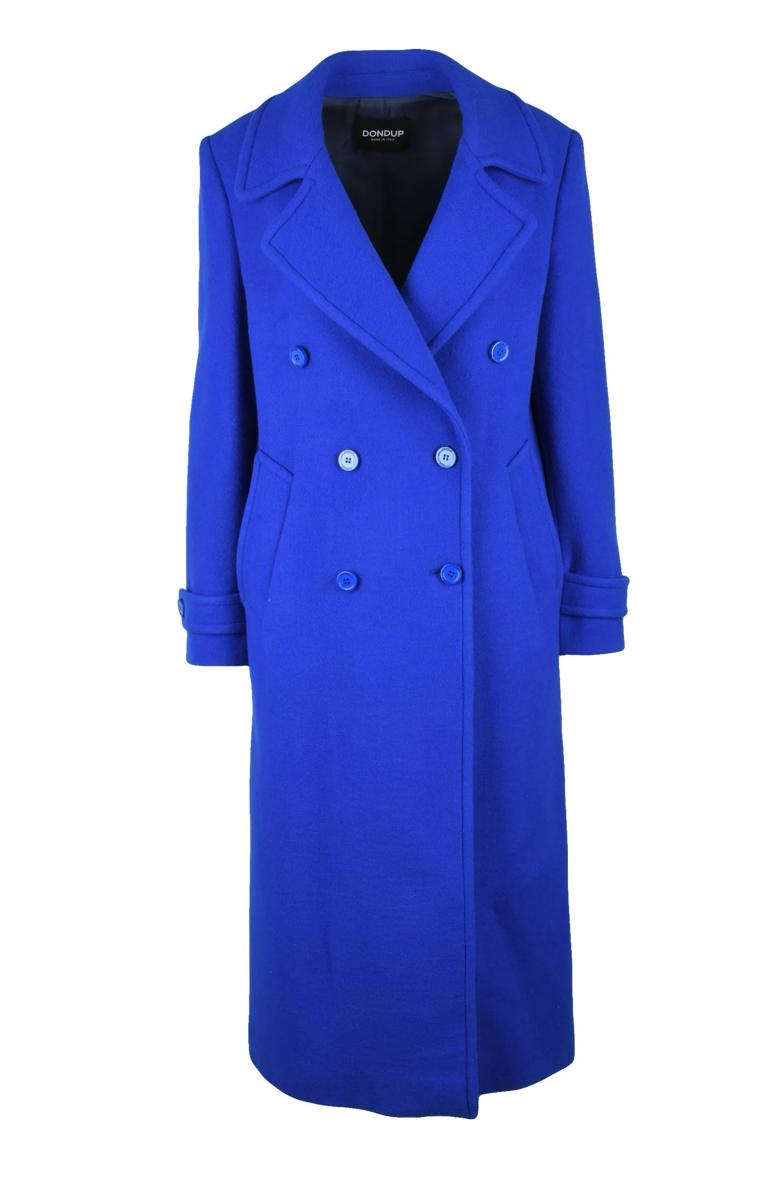 Cappotto Lungo Doppiopetto Blu