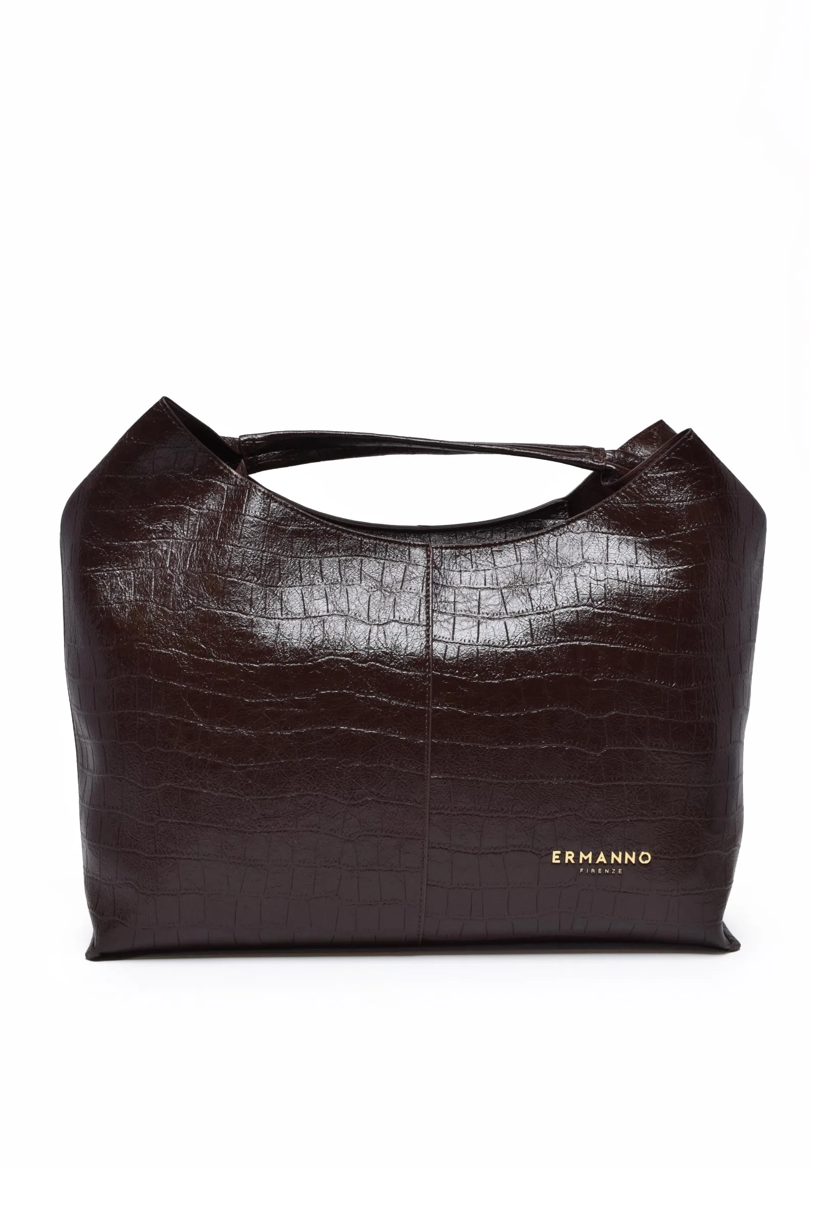 Bolso de hombro marrón