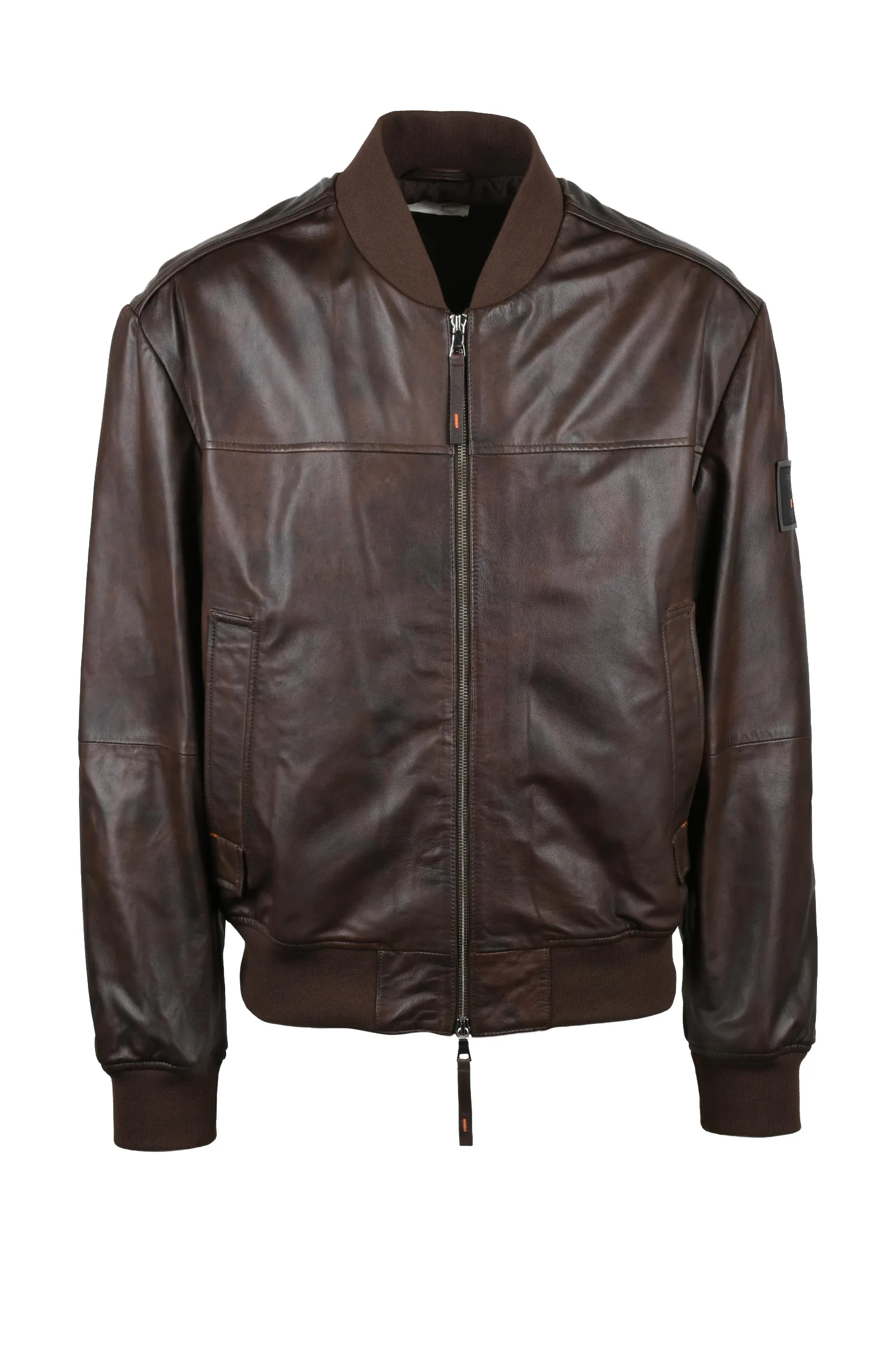 Giacca in Pelle Marrone